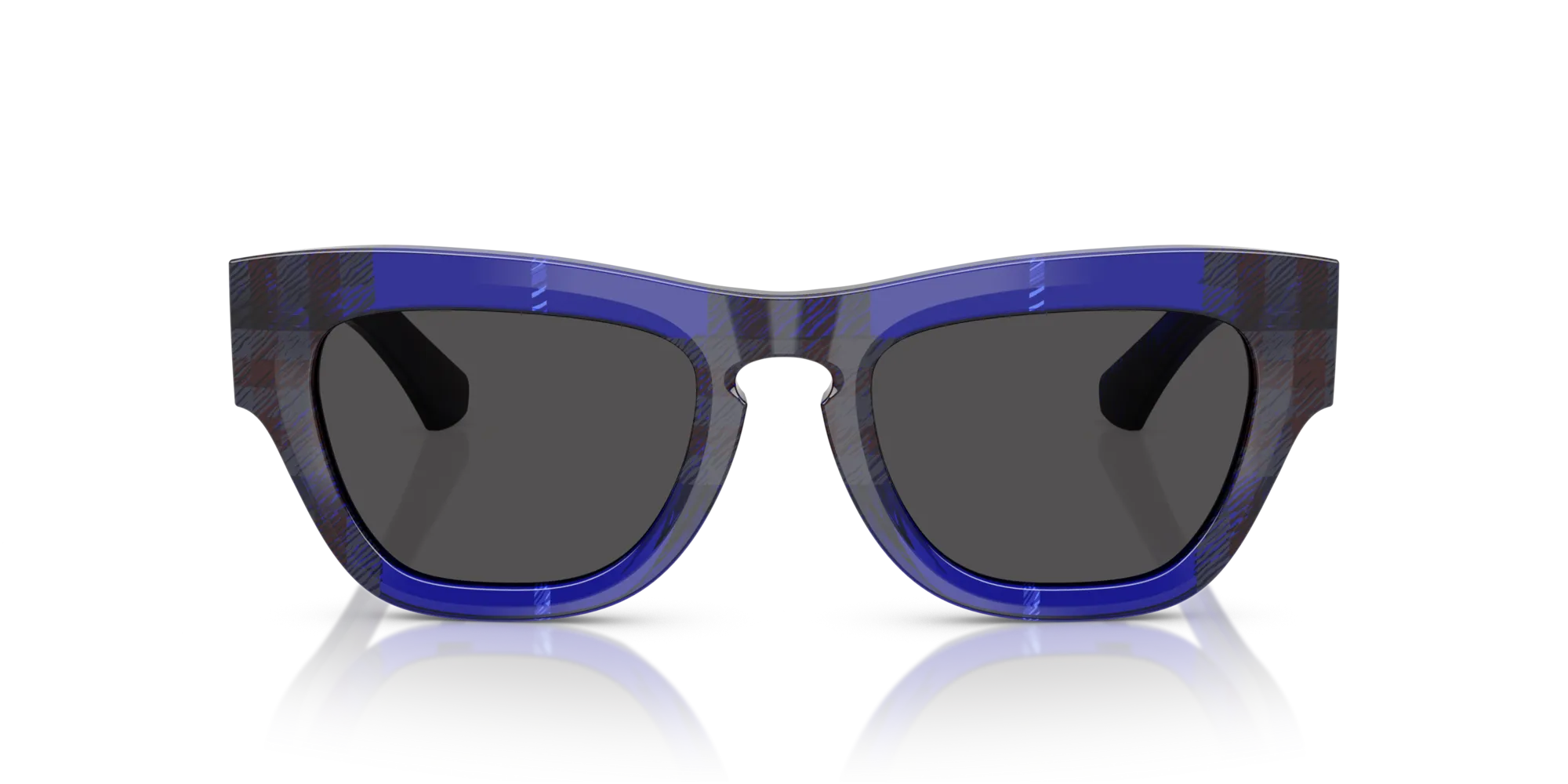 Burberry BE4440U 411487 Occhiali da sole Acetato Blu Grigio Geometrica Normale - immagine 3
