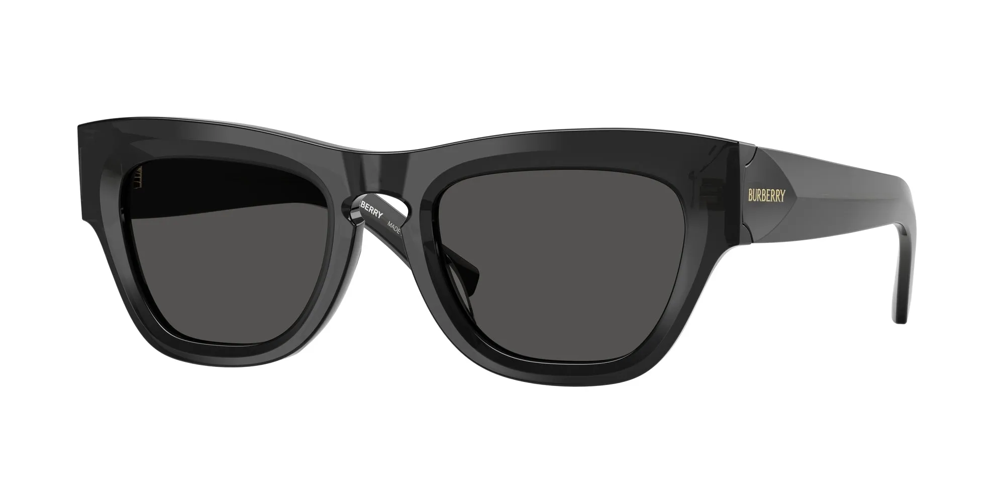 Burberry BE4440U 411287 Occhiali da sole Acetato Grigio Grigio Geometrica Normale - immagine 1
