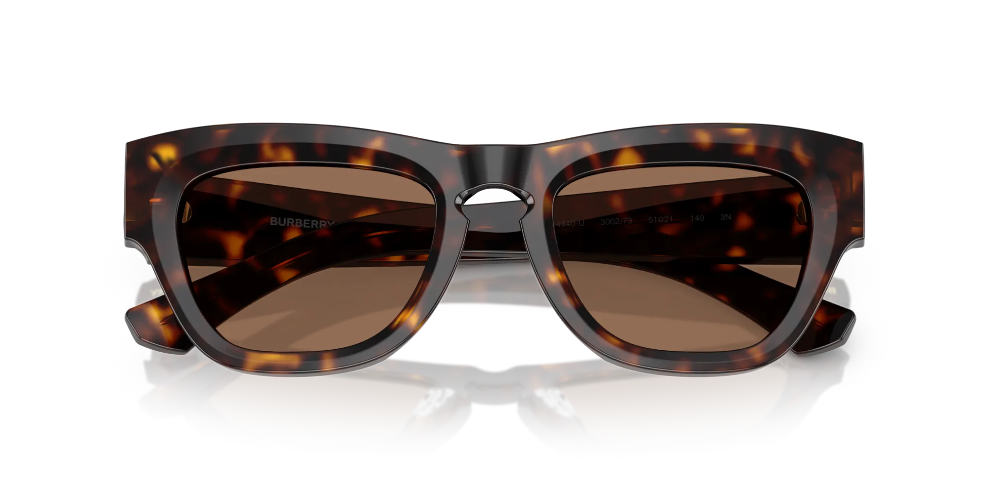 Burberry BE4440U 300273 Occhiali da sole Acetato Marrone Marrone Geometrica Normale - immagine 2