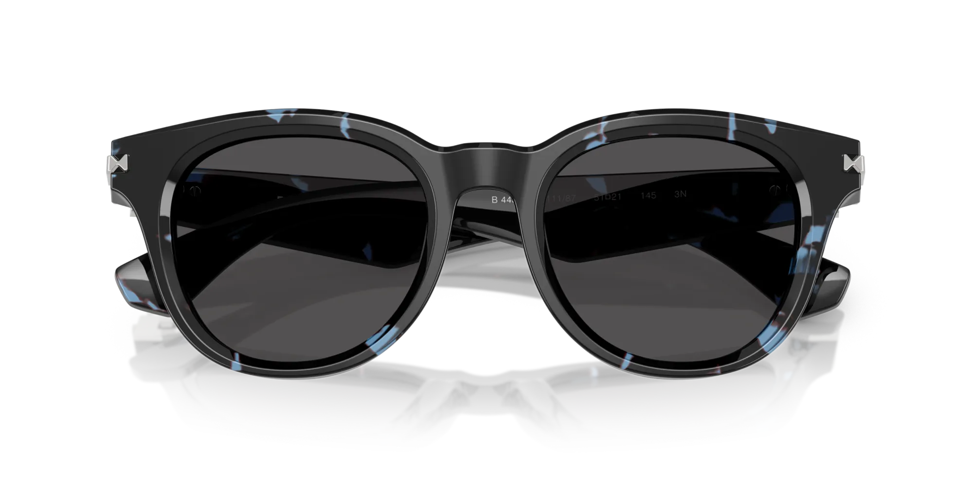 Burberry BE4439 411187 Occhiali da sole Acetato Blu Grigio Rotonda Normale - immagine 2
