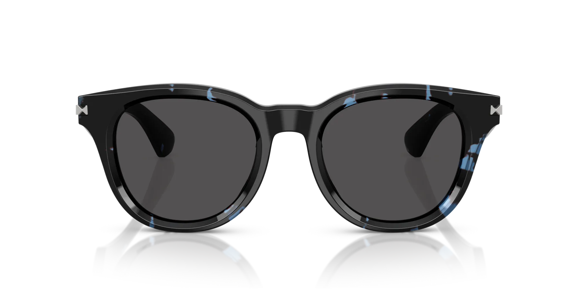 Burberry BE4439 411187 Occhiali da sole Acetato Blu Grigio Rotonda Normale - immagine 3