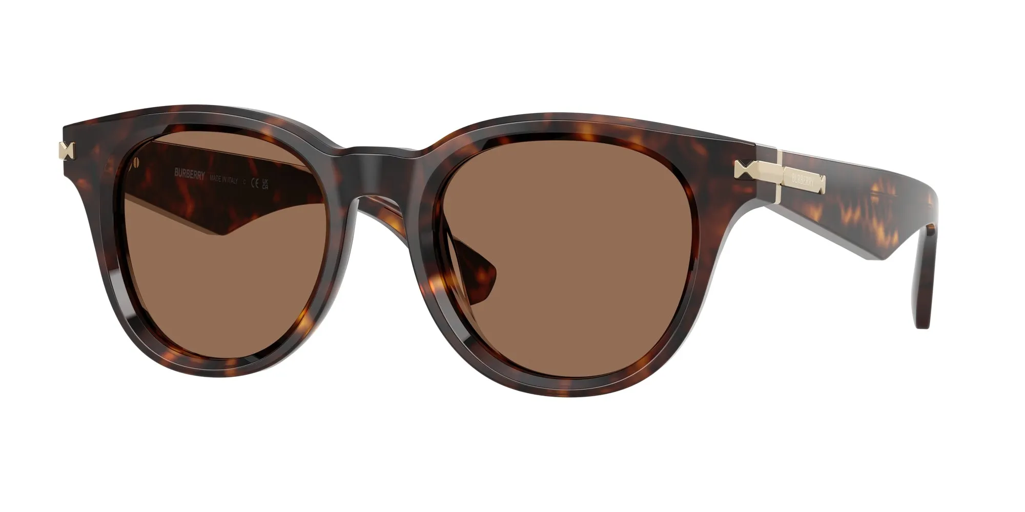 Burberry BE4439 300273 Occhiali da sole Acetato Marrone Marrone Rotonda Normale - immagine 1
