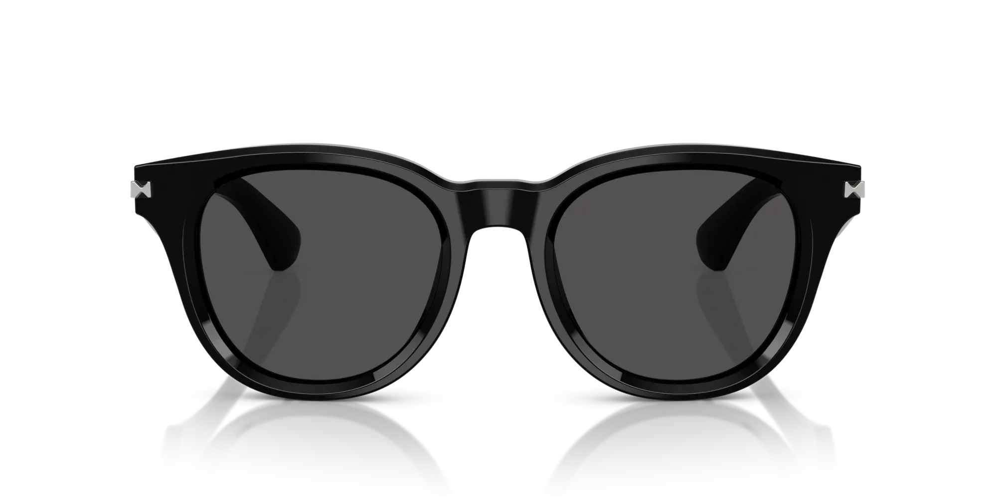 Burberry BE4439 300187 Occhiali da sole Acetato Nero Grigio Rotonda Normale - immagine 3