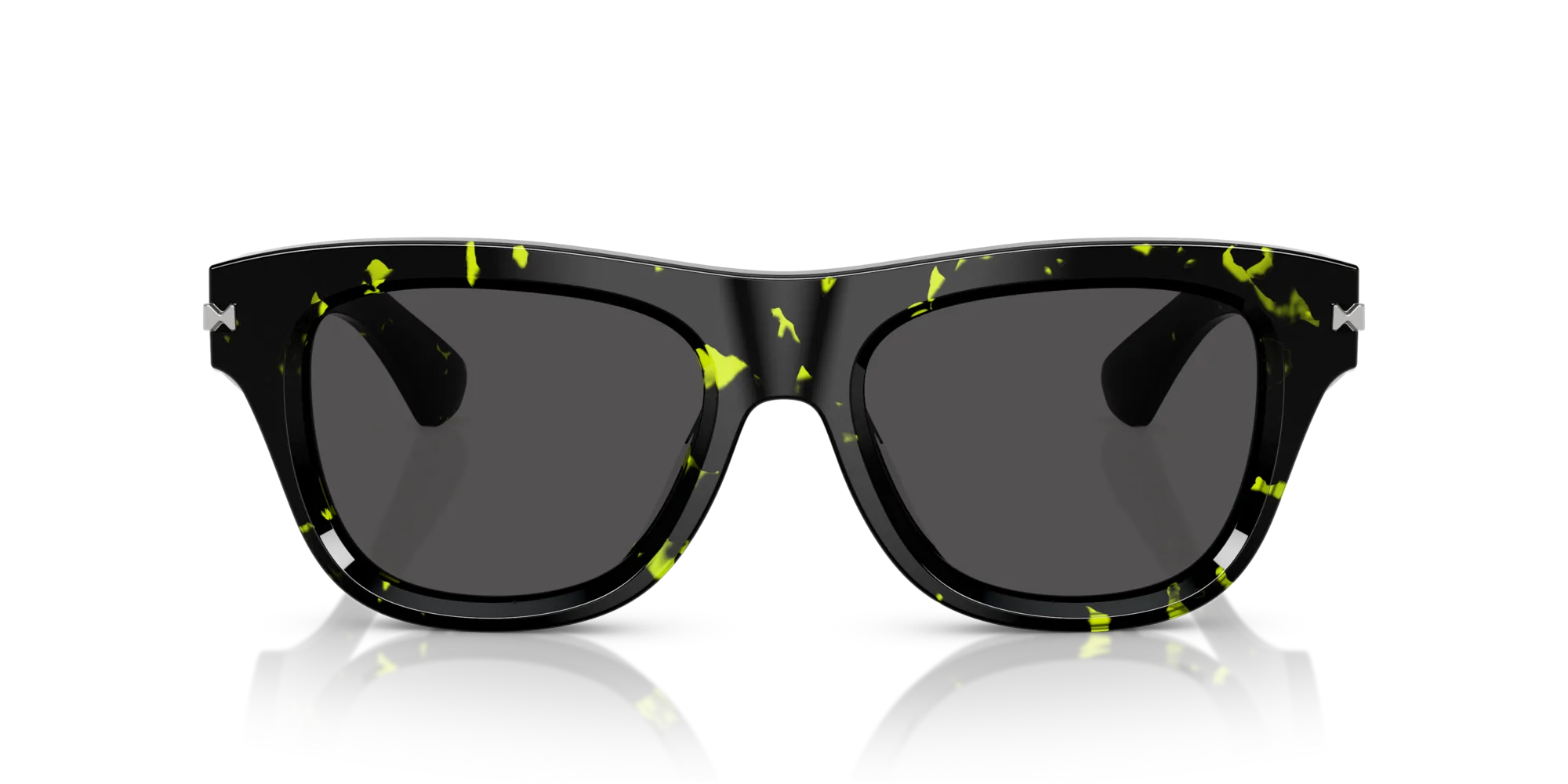 Burberry BE4438U 412487 Occhiali da sole Acetato Verde Grigio Squadrata Normale - immagine 3
