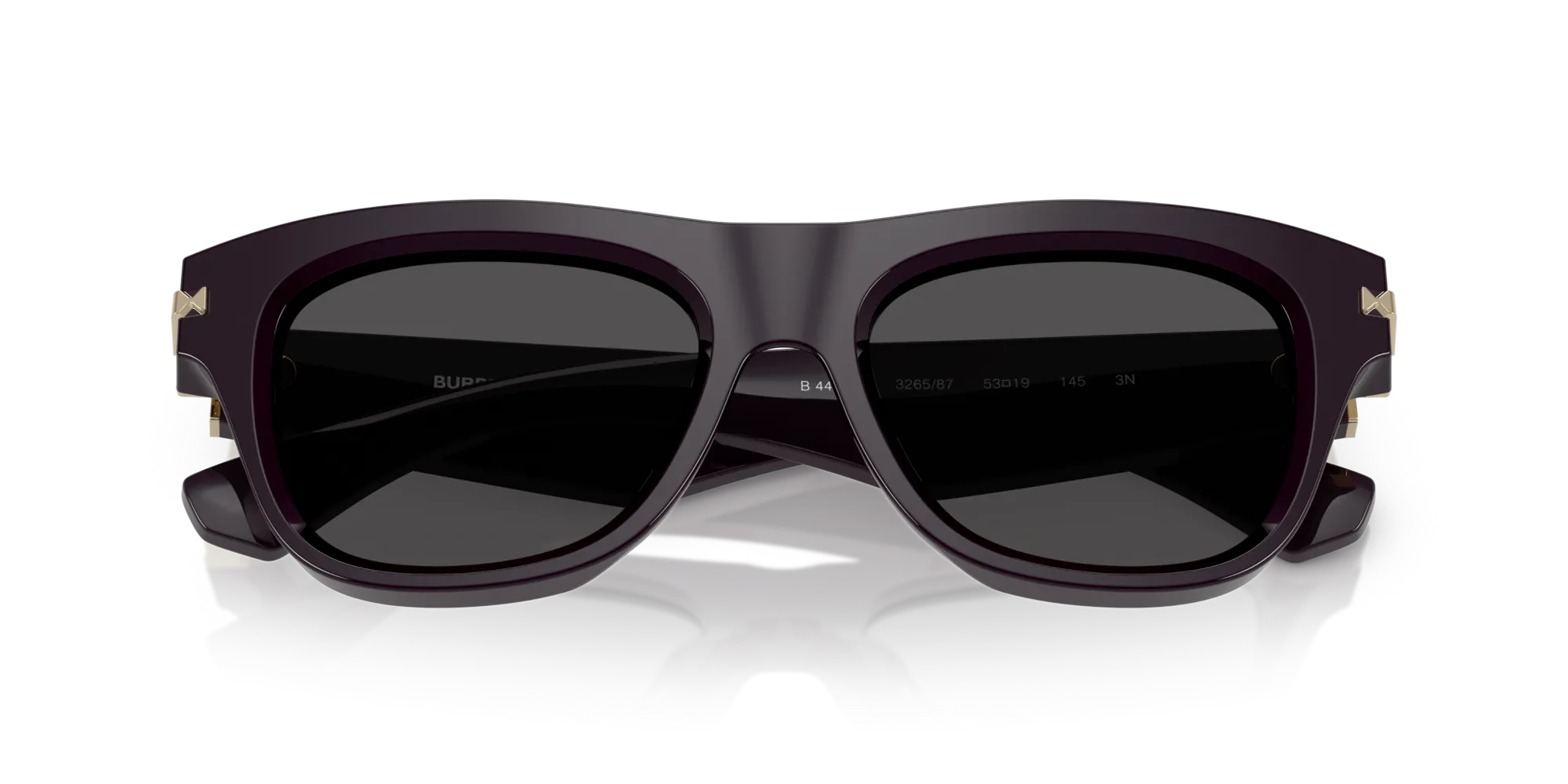 Burberry BE4438U 326587 Occhiali da sole Acetato Rosso Grigio Squadrata Normale - immagine 2