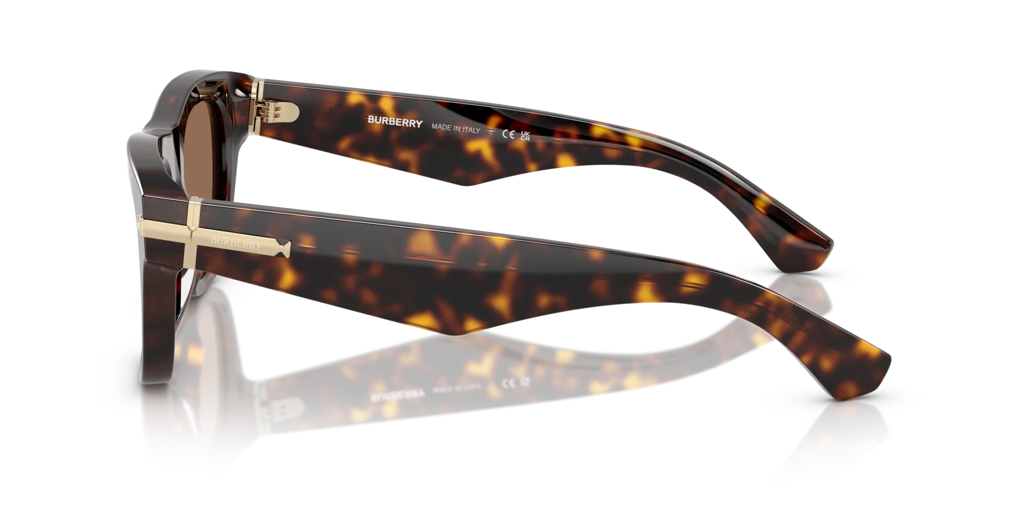 Burberry BE4438U 300273 Occhiali da sole Acetato Marrone Marrone Squadrata Normale - immagine 4