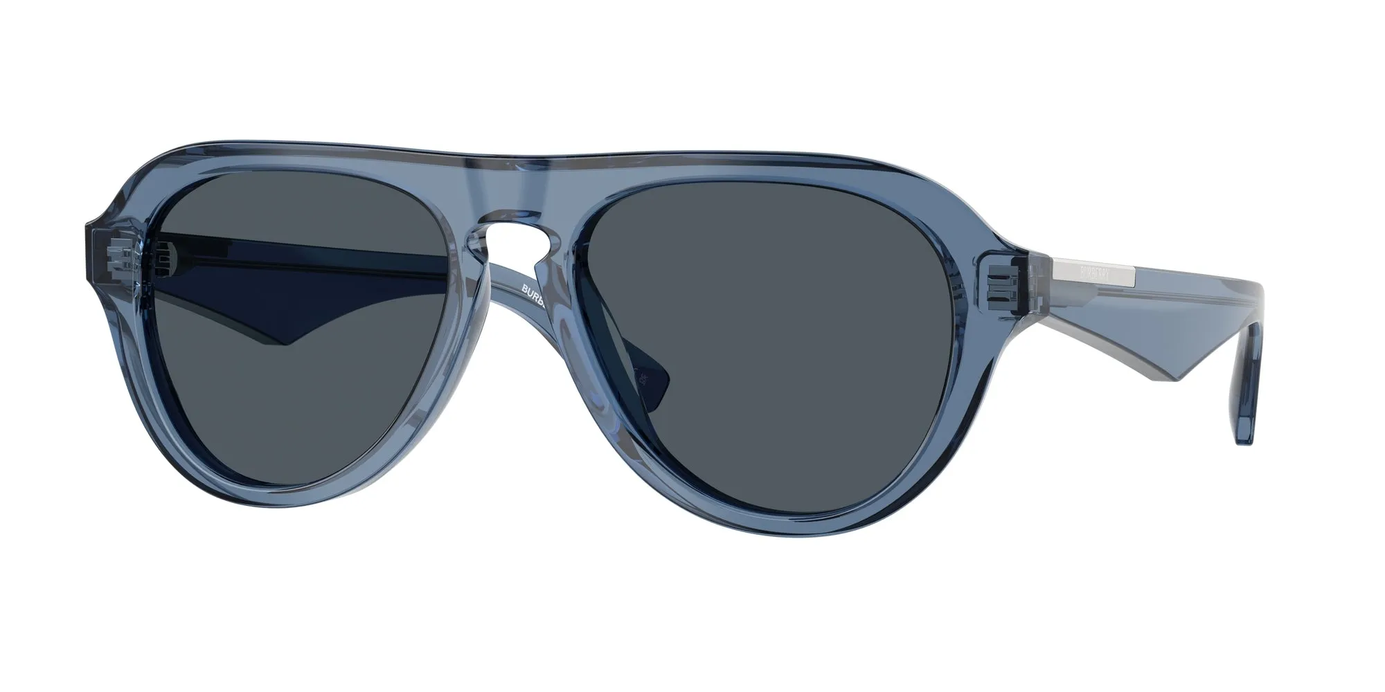 Burberry BE4437U 411787 Occhiali da sole Acetato Blu Grigio Pilot Normale - immagine 1