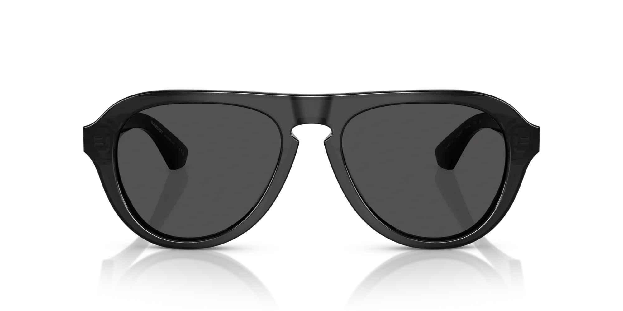 Burberry BE4437U 411287 Occhiali da sole Acetato Grigio Grigio Pilot Normale - immagine 3