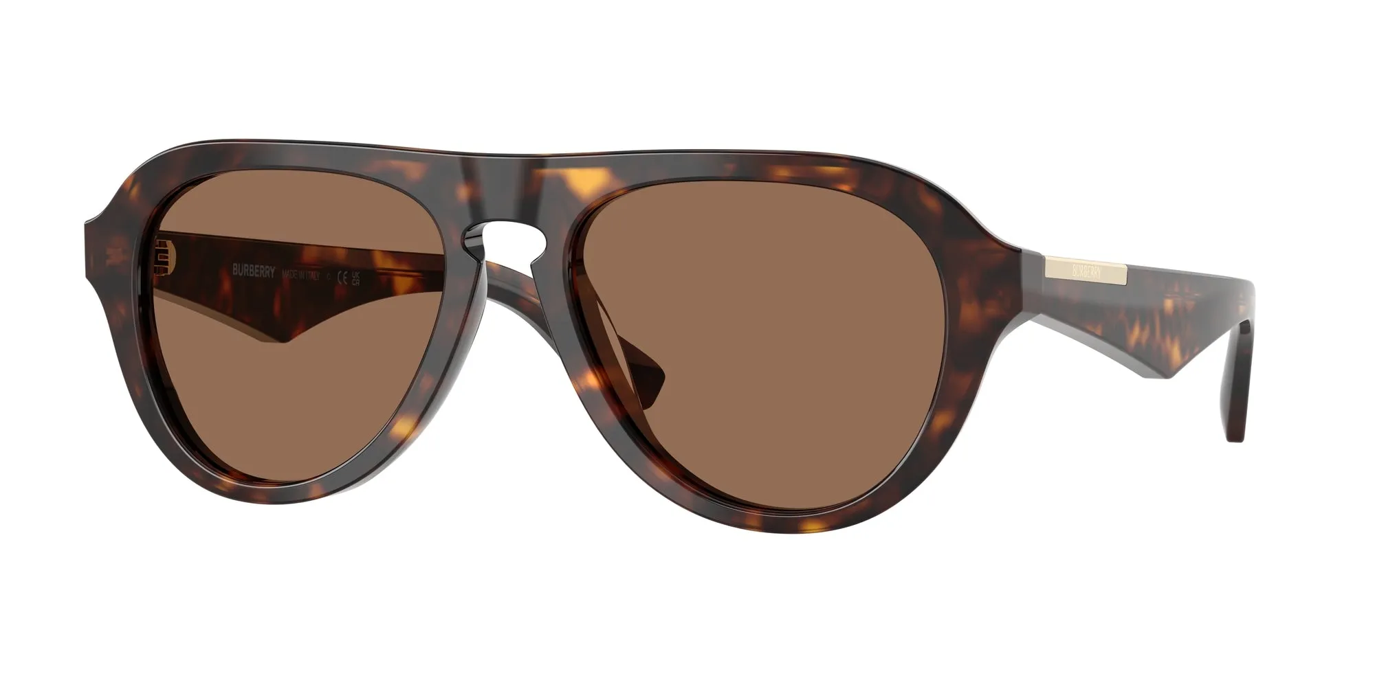 Burberry BE4437U 300273 Occhiali da sole Acetato Marrone Marrone Pilot Normale - immagine 1