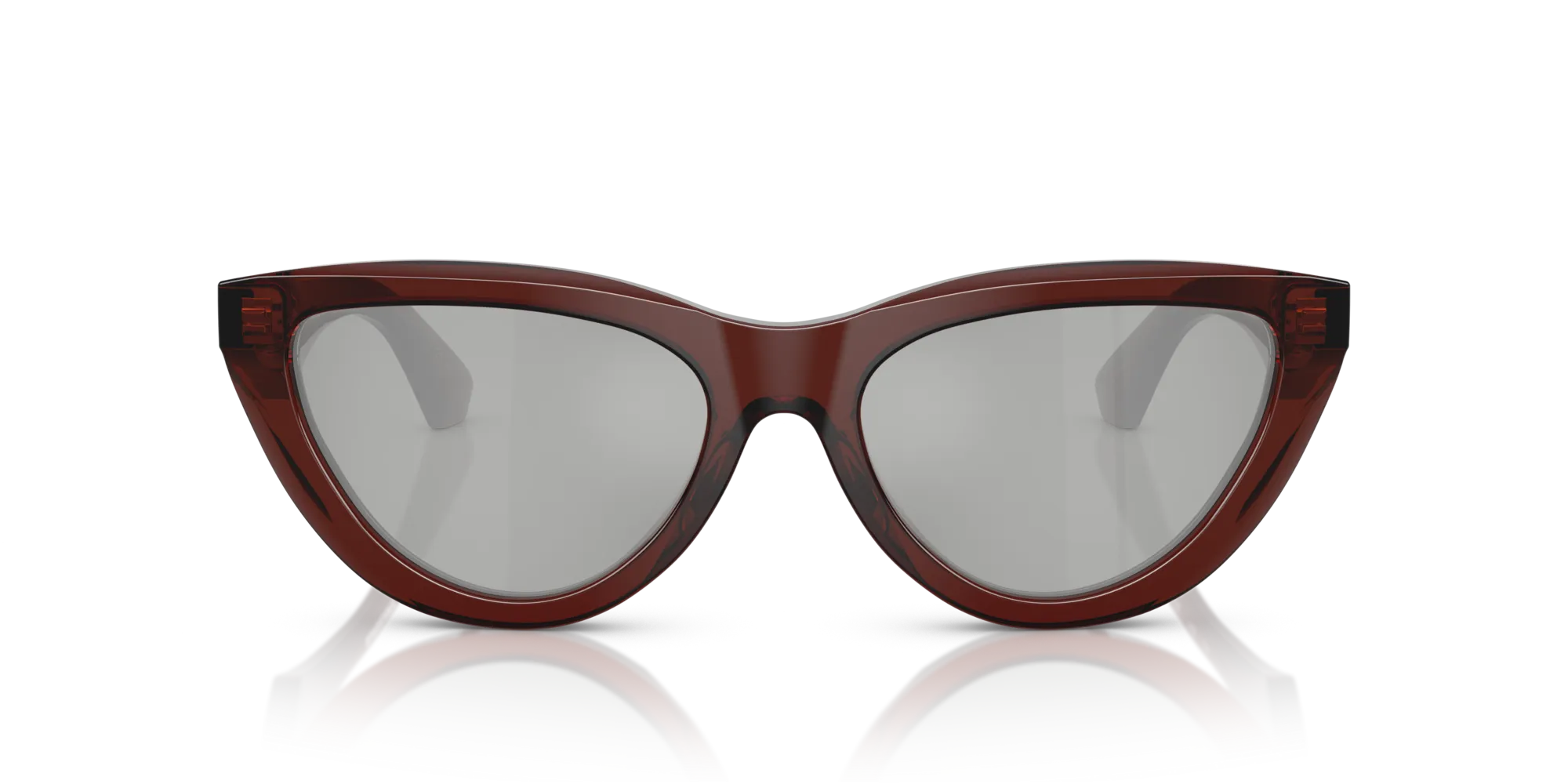 Burberry BE4436U 41448V Occhiali da sole Acetato Marrone Argento Cat Eye Specchiate - immagine 3