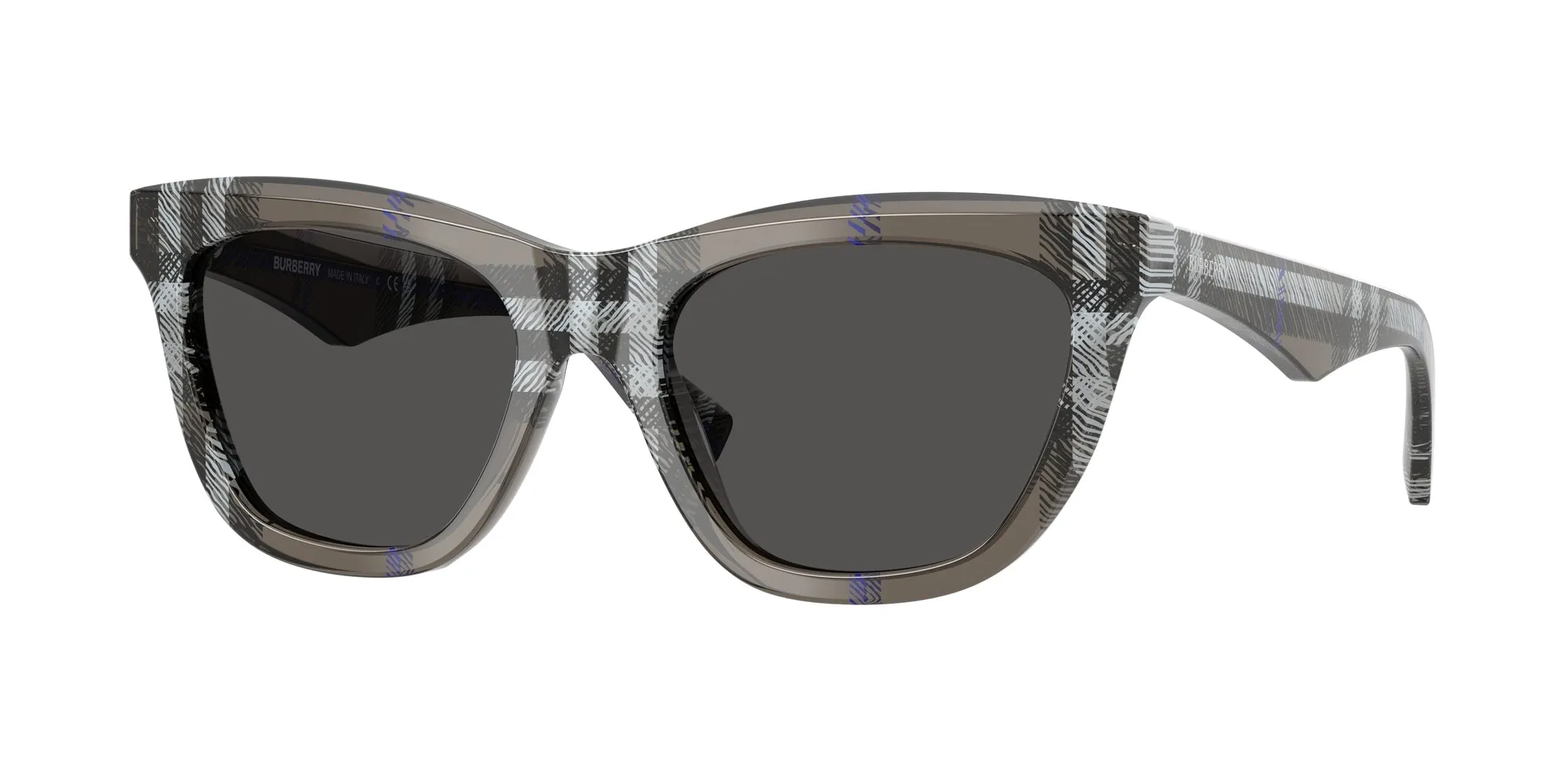 Burberry BE4435 414787 Occhiali da sole Acetato Grigio Grigio Cat Eye Normale - immagine 1