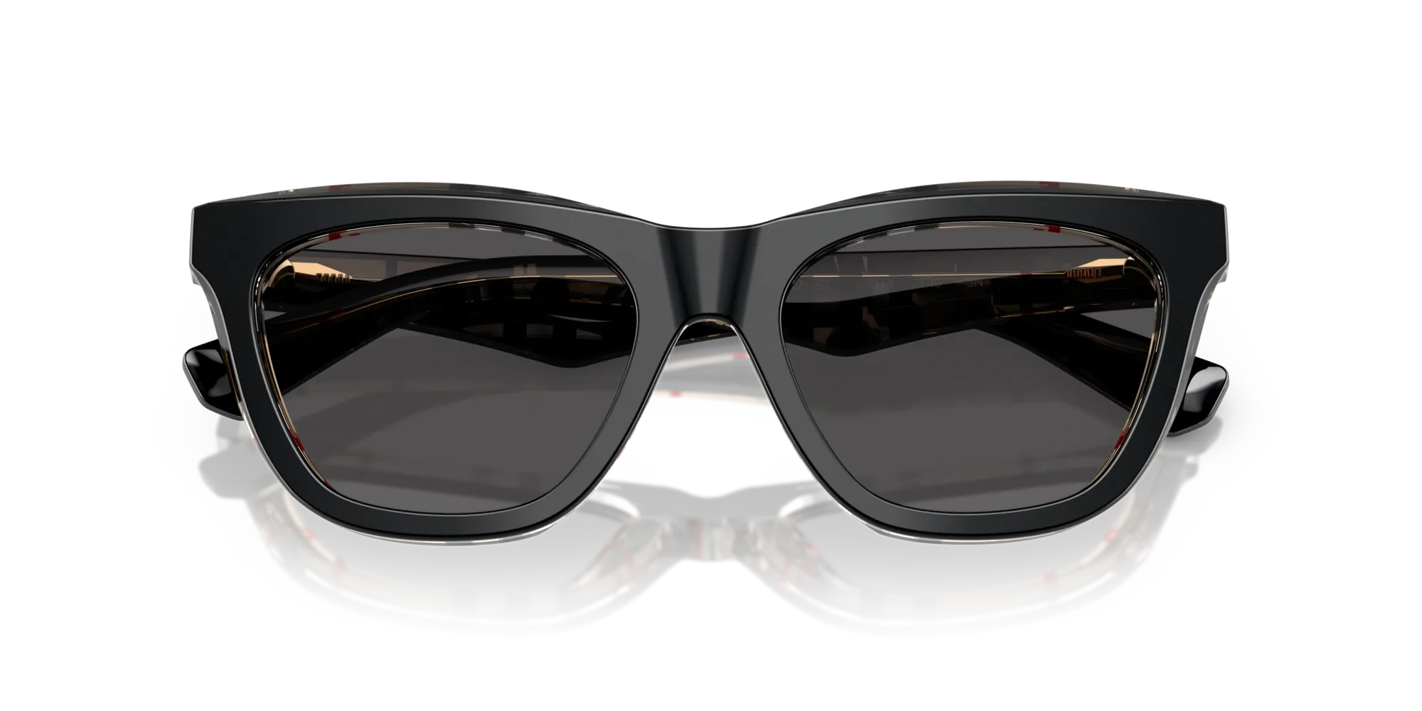 Burberry BE4435 412187 Occhiali da sole Acetato Nero Grigio Cat Eye Normale - immagine 2