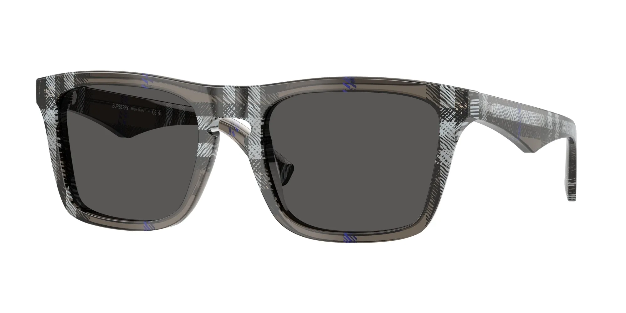 Burberry BE4434 414787 Occhiali da sole Acetato Grigio Grigio Squadrata Normale - immagine 1