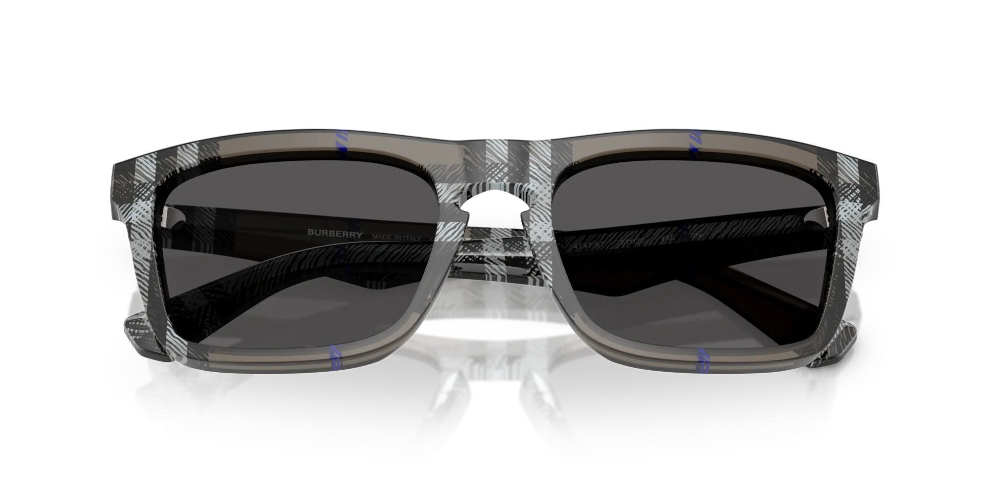 Burberry BE4434 414787 Occhiali da sole Acetato Grigio Grigio Squadrata Normale - immagine 2