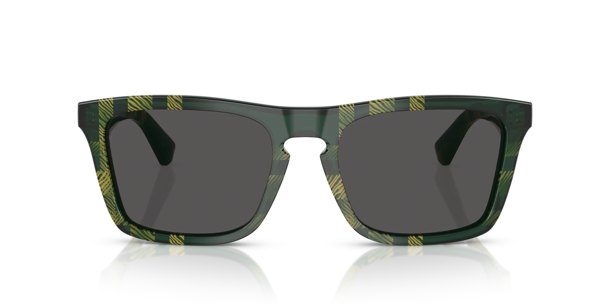 Burberry BE4434 412587 Occhiali da sole Acetato Verde Grigio Squadrata Normale - immagine 3