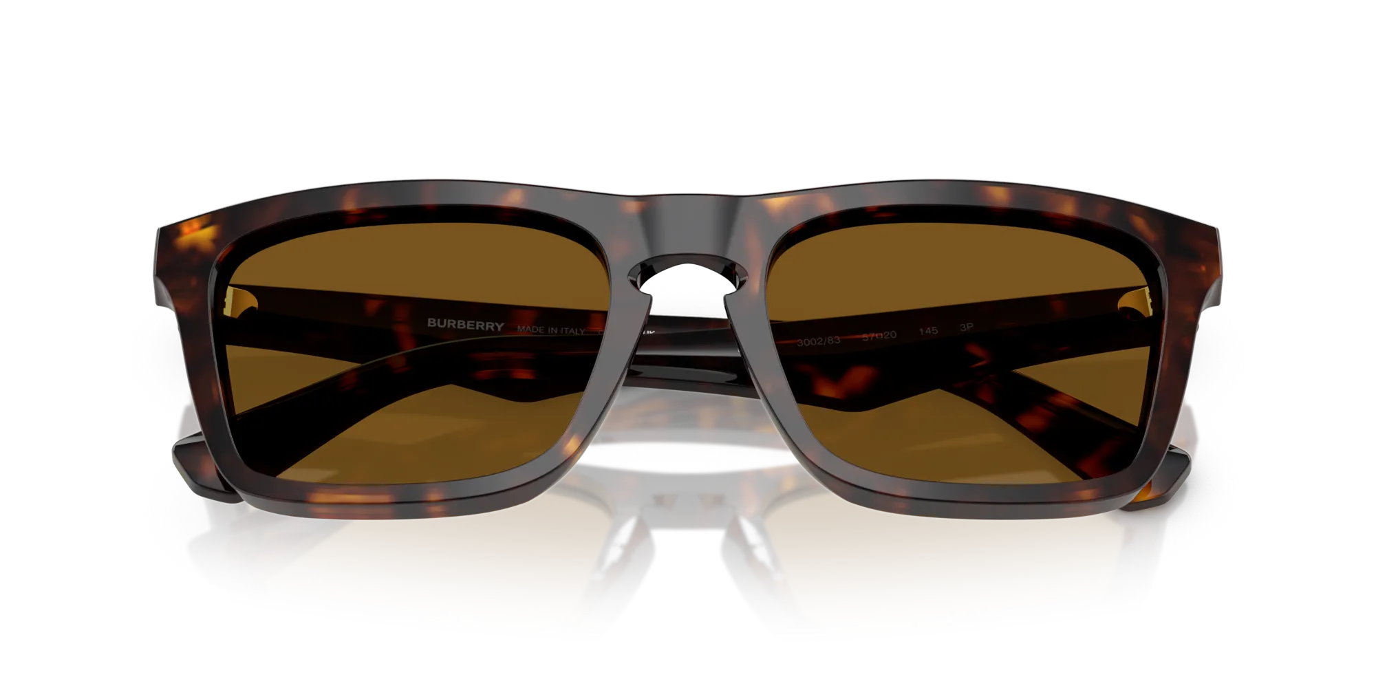Burberry BE4434 300283 Occhiali da sole Acetato Marrone Marrone Squadrata Polarizzata - immagine 2