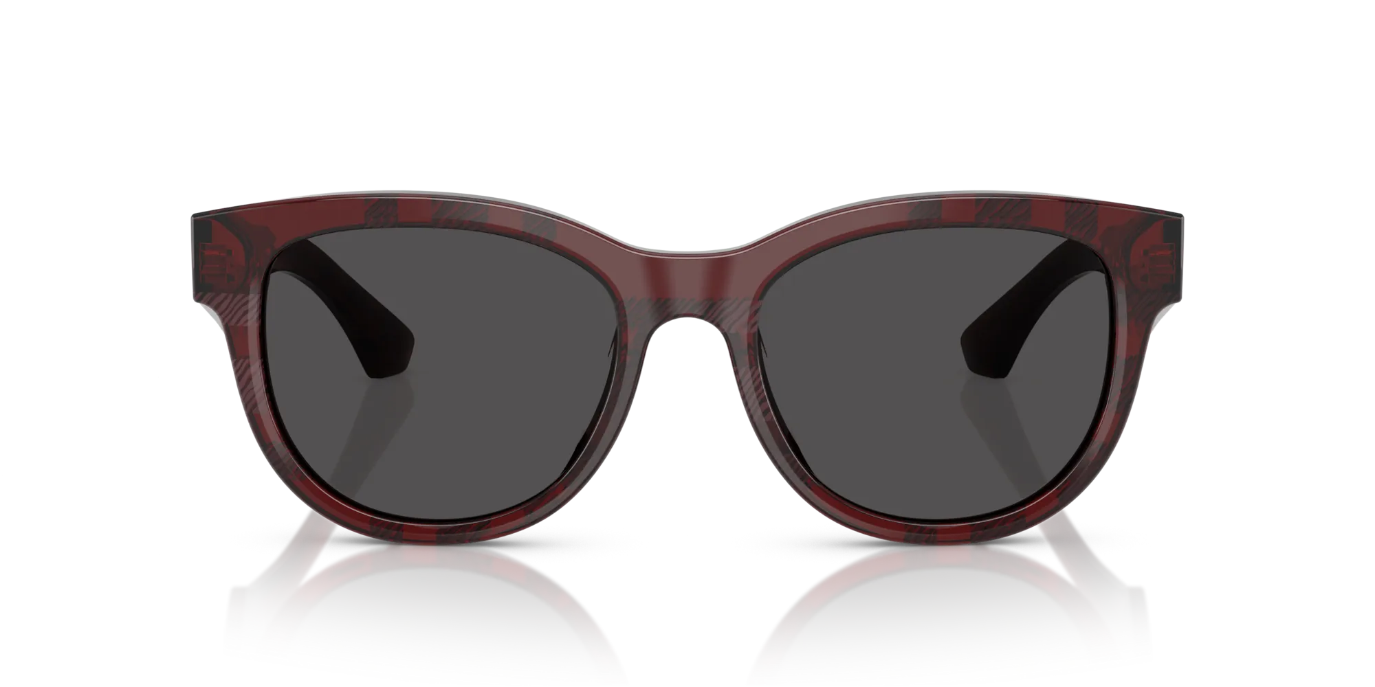 Burberry BE4432U 411587 Occhiali da sole Acetato Rosso Grigio Pantos Normale - immagine 3