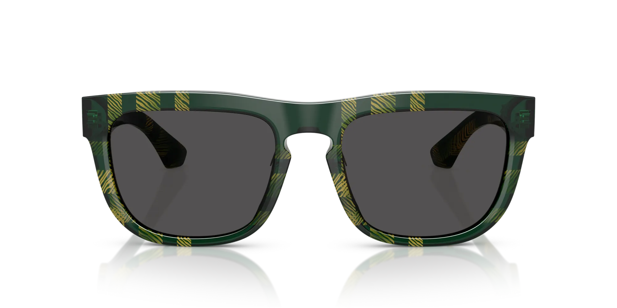 Burberry BE4431U 412587 Occhiali da sole Acetato Verde Grigio Squadrata Normale - immagine 3