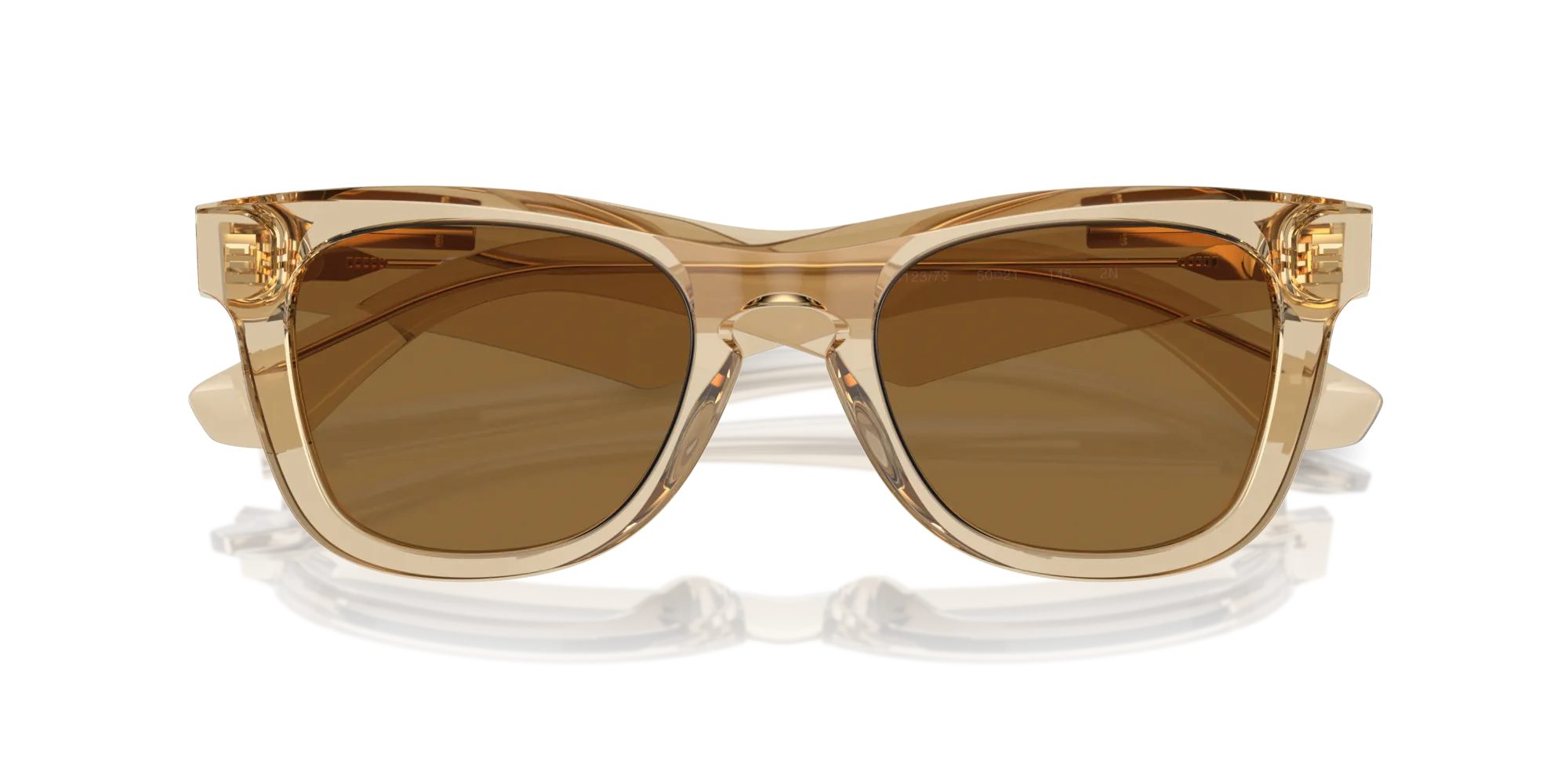 Burberry BE4426 412373 Occhiali da sole Acetato Beige Bronzo Squadrata Normale - immagine 2