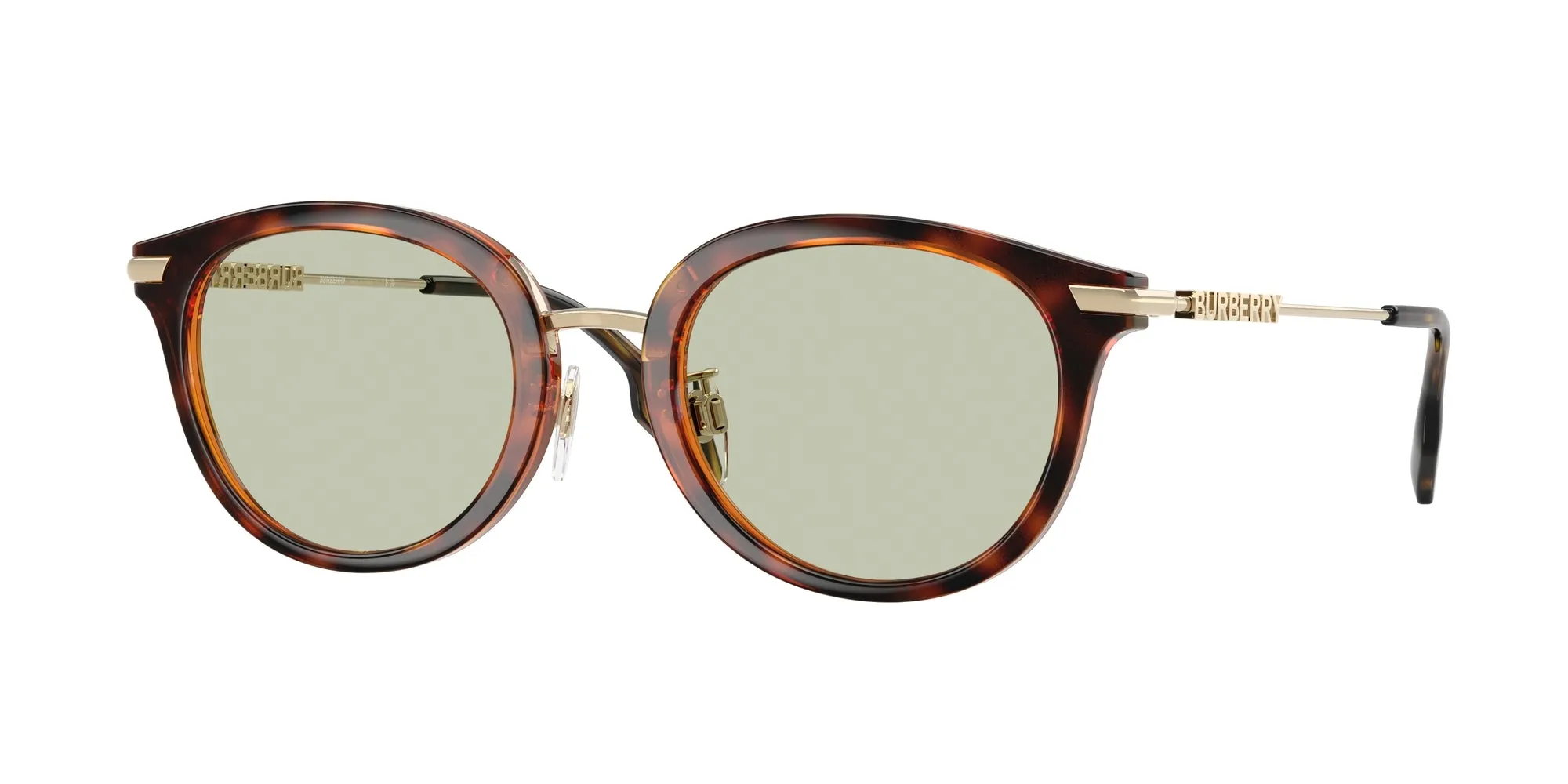 Burberry BE4398D KELSEY 3002/2 Occhiali da sole Iniettato Marrone Verde Pantos Normale - immagine 1