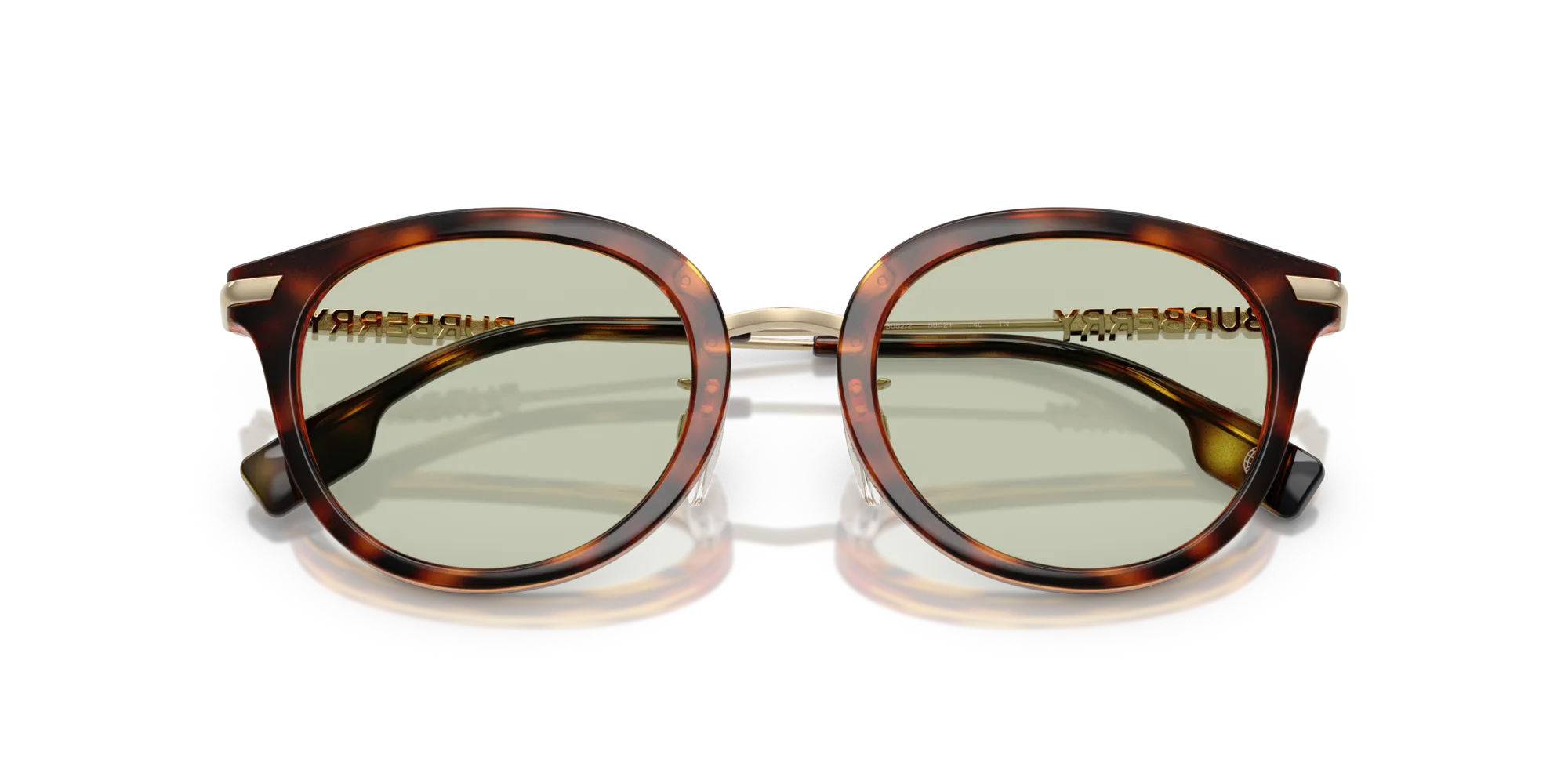 Burberry BE4398D KELSEY 3002/2 Occhiali da sole Iniettato Marrone Verde Pantos Normale - immagine 2