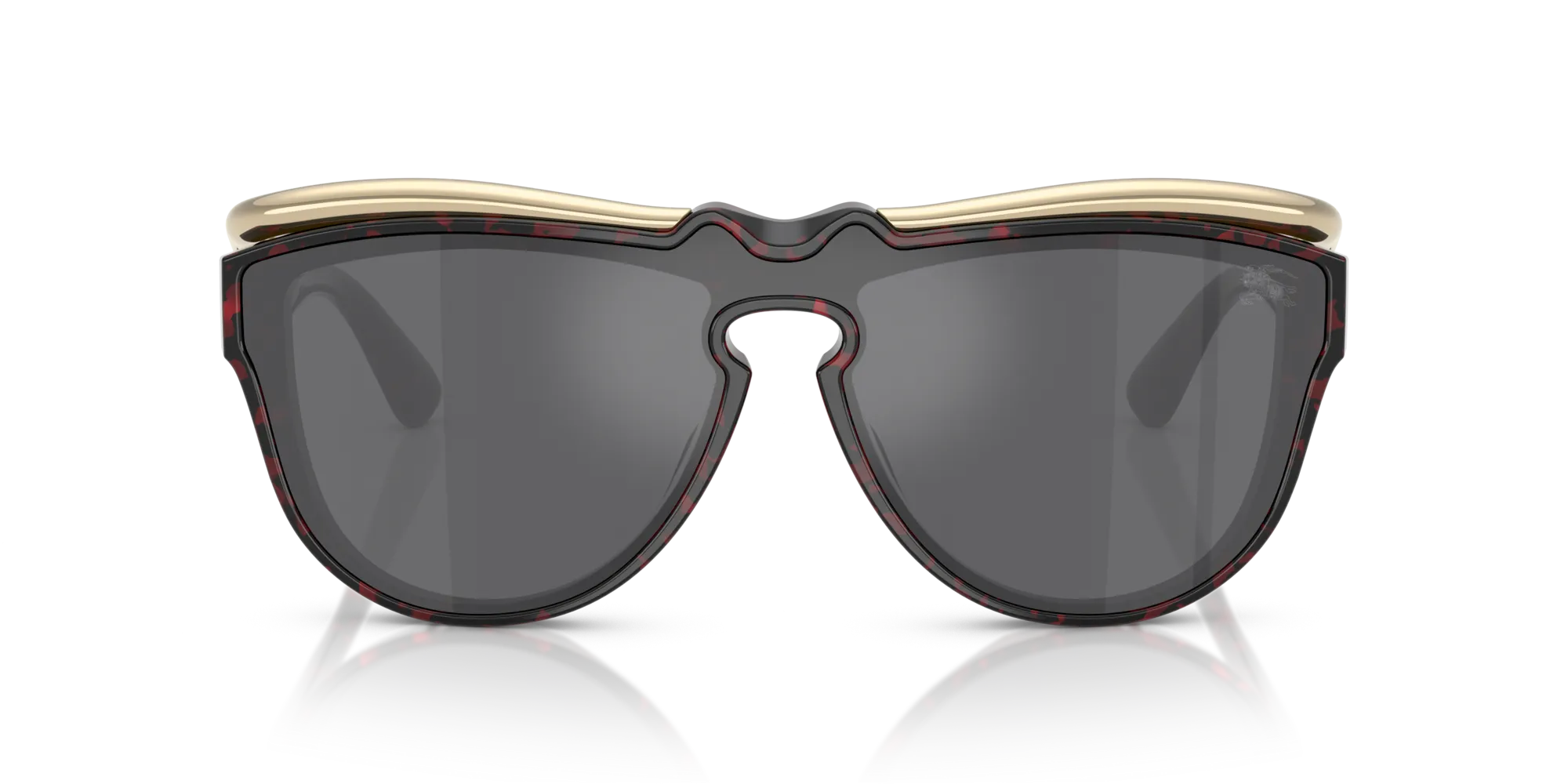 Burberry BE3162U 11096G Occhiali da sole Metallo Tartaruga Grigio Pilot Specchiate - immagine 3