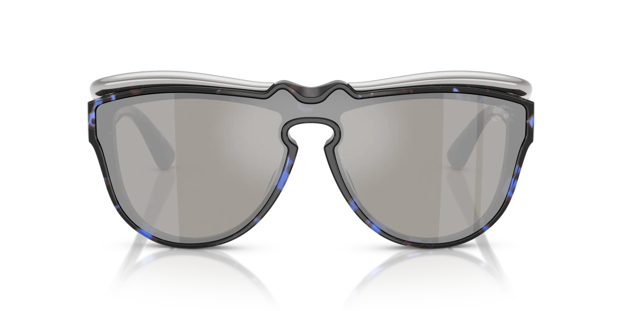 Burberry BE3162U 10056G Occhiali da sole Metallo Blu Grigio Pilot Specchiate - immagine 3