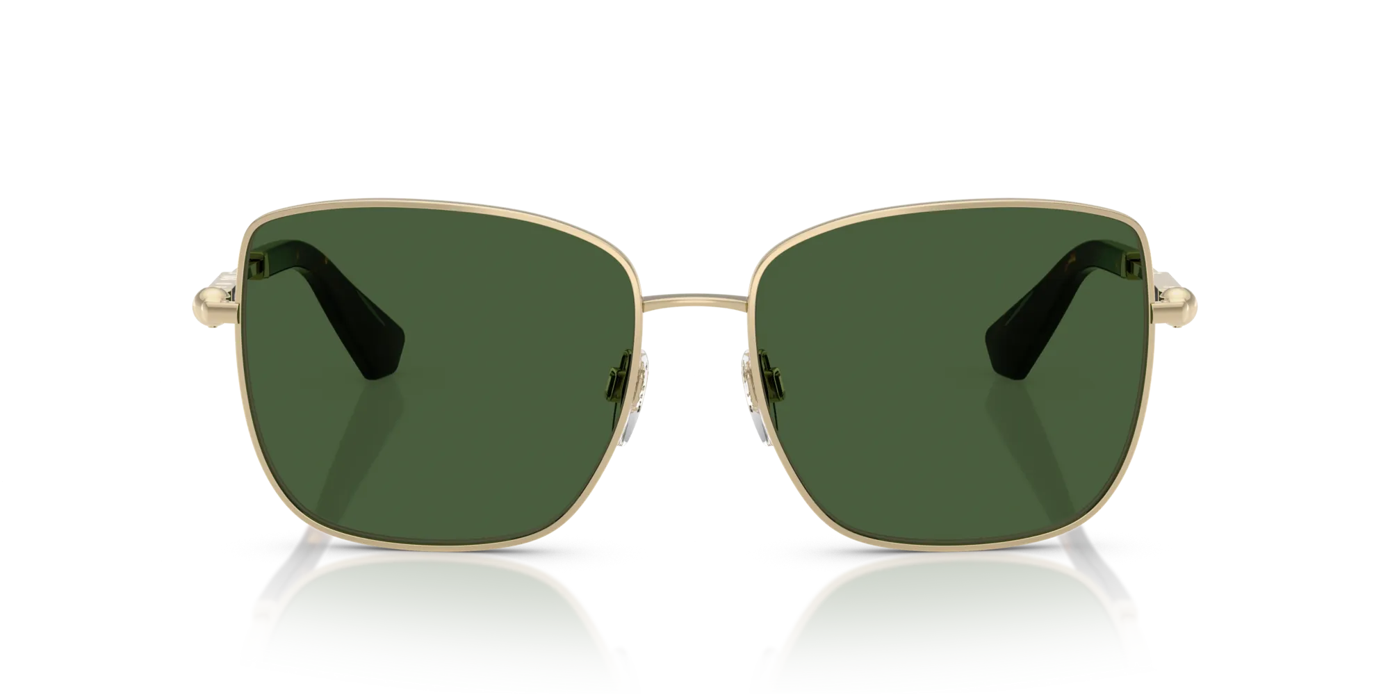 Burberry BE3158 110971 Occhiali da sole Metallo Oro Verde Squadrata Normale - immagine 3
