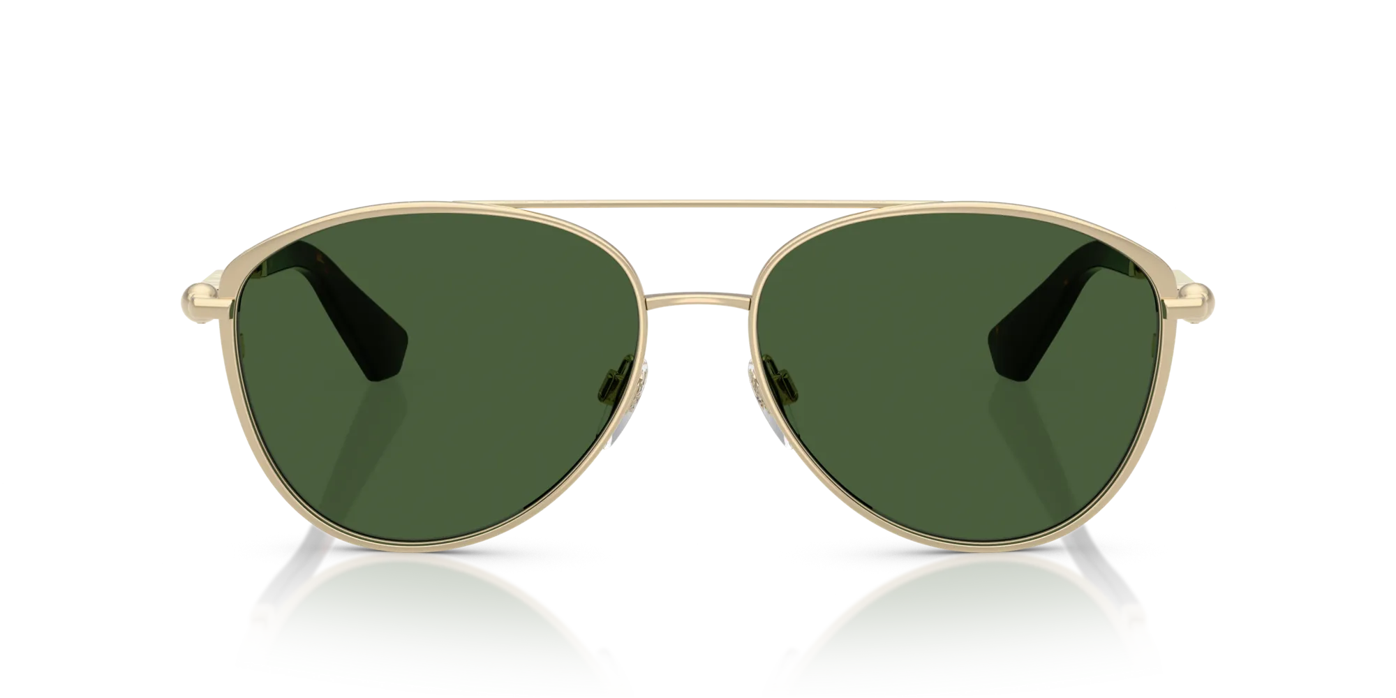 Burberry BE3157 110971 Occhiali da sole Metallo Oro Verde Pilot Normale - immagine 3