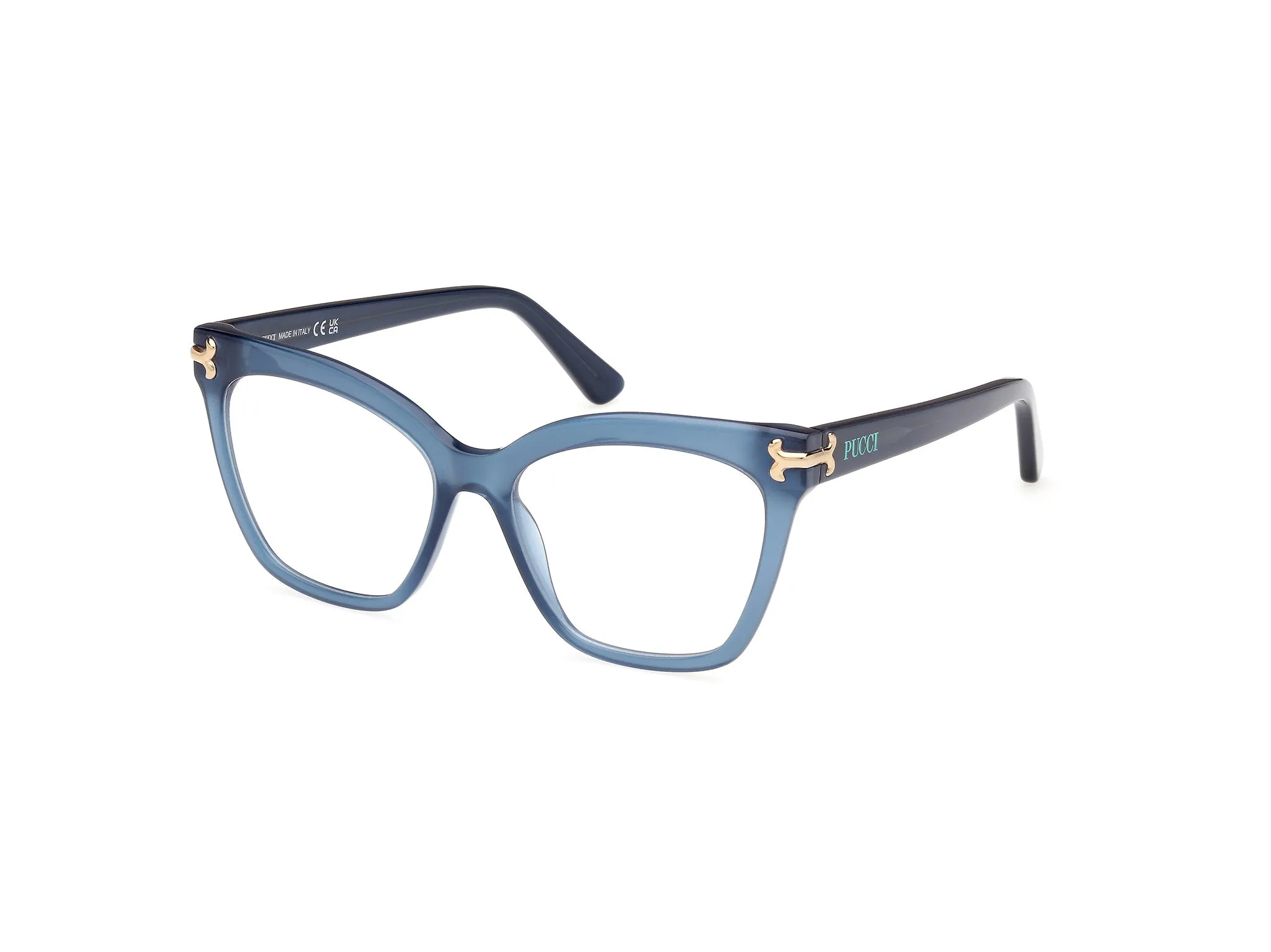 Emilio Pucci EP5235 90 Montature da vista Acetato Blu Farfalla Normale - immagine 1