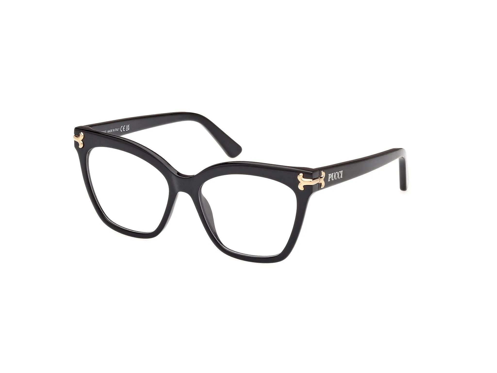 Emilio Pucci EP5235 1 Montature da vista Acetato Nero Farfalla Normale - immagine 1