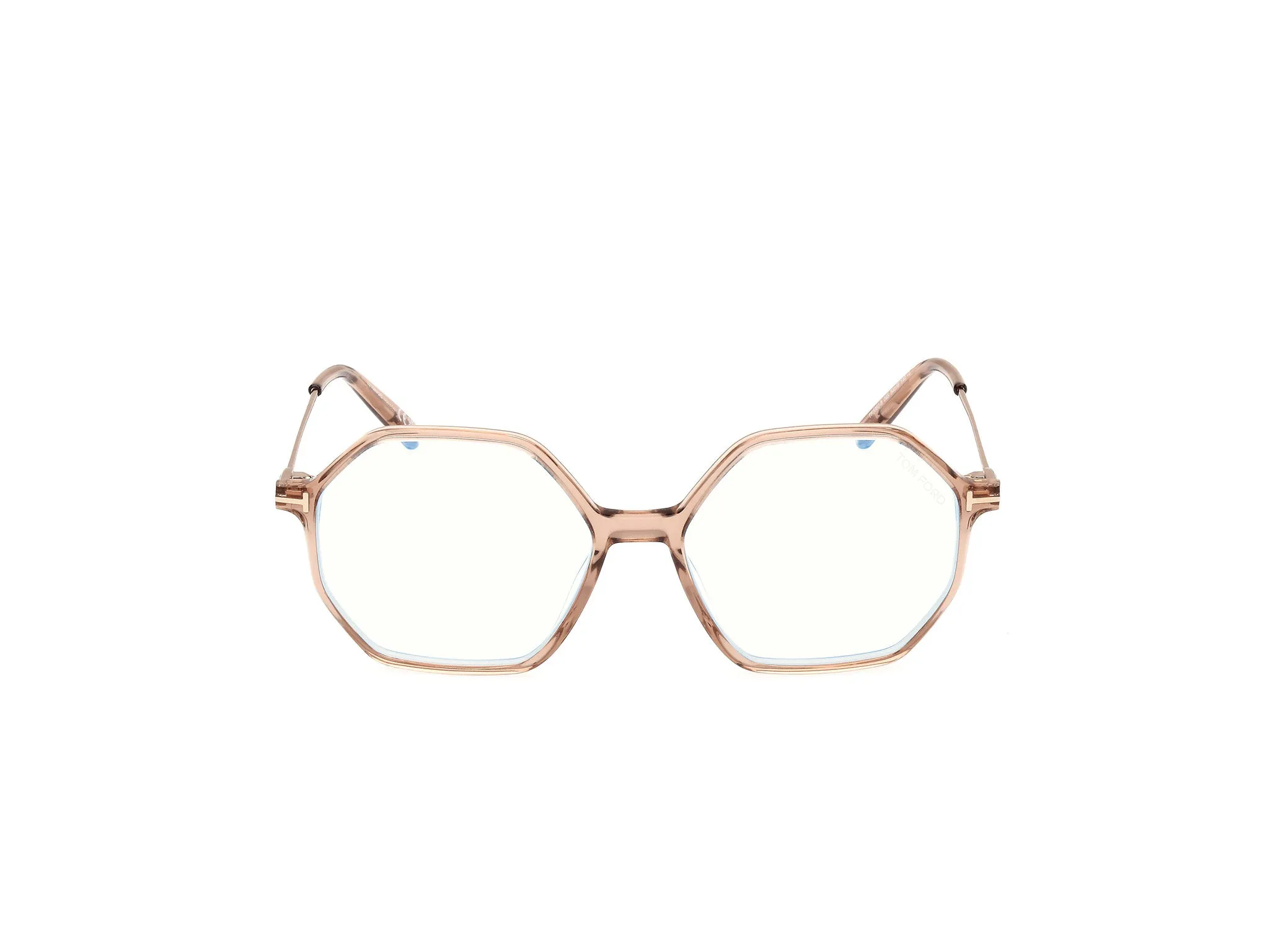 TOM FORD FT5952-B 45 Montature da vista Acetato Marrone Geometrica Normale - immagine 2
