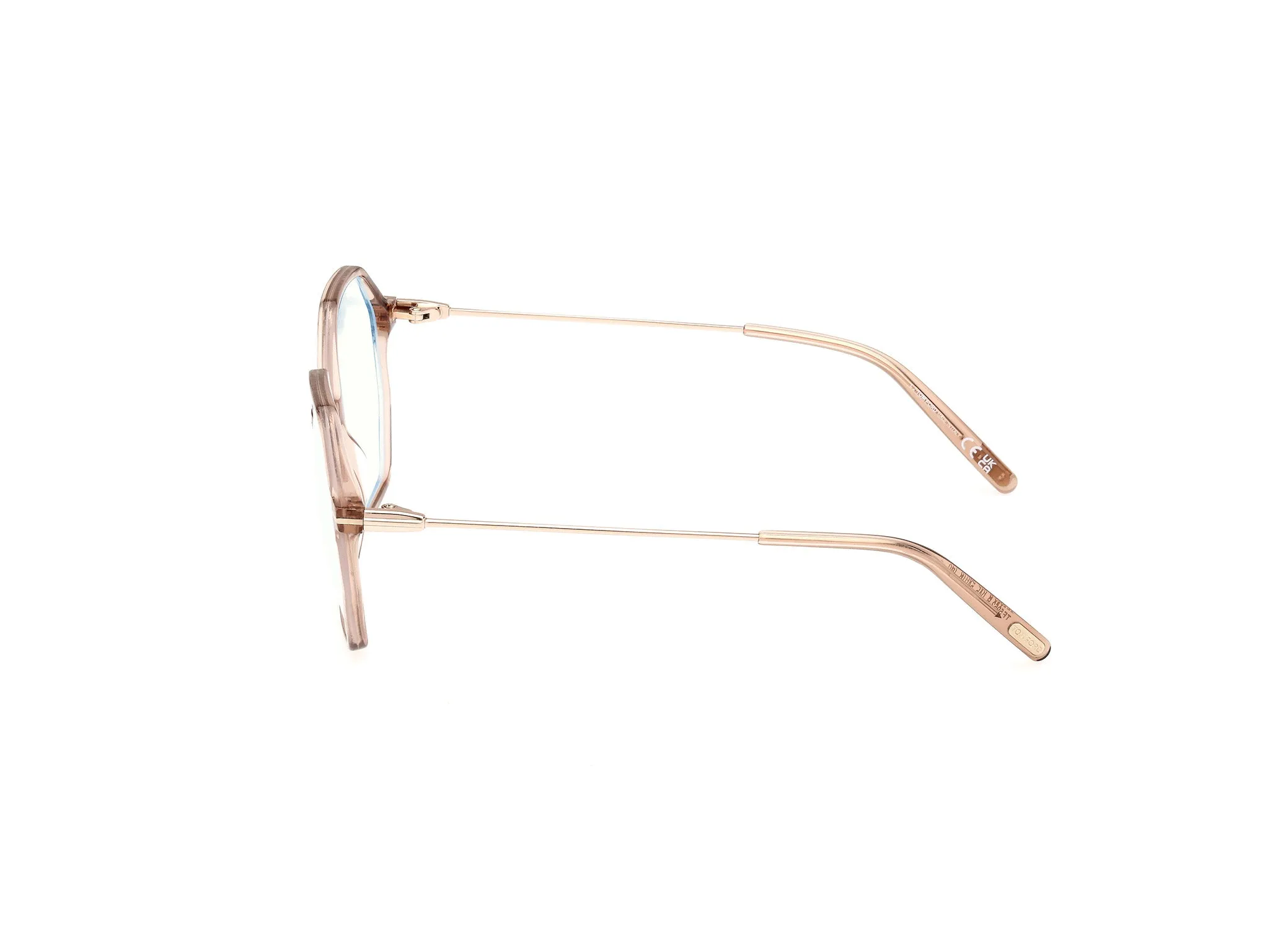 TOM FORD FT5952-B 45 Montature da vista Acetato Marrone Geometrica Normale - immagine 3