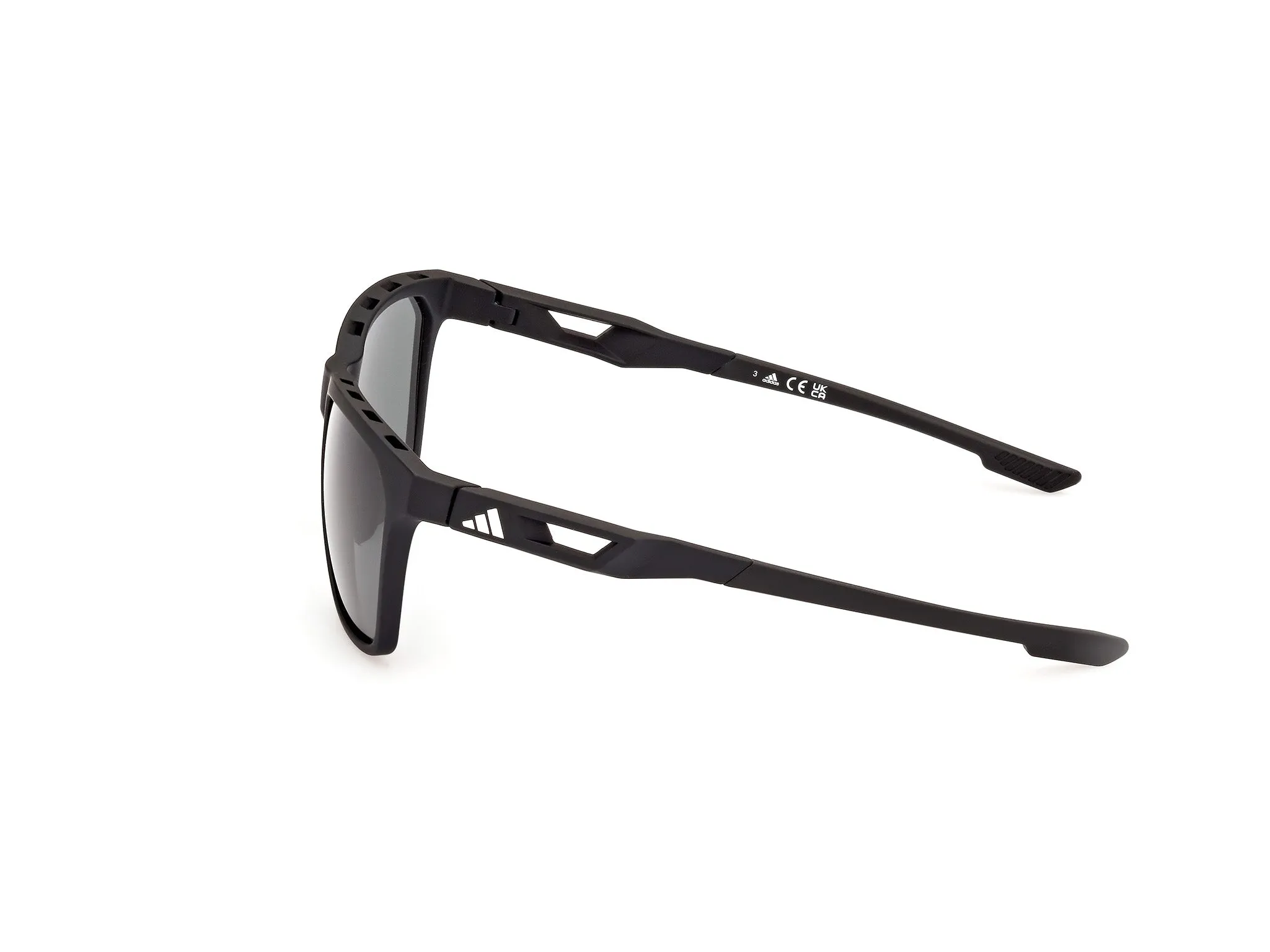 Adidas Sport SP0091 02N Occhiali da sole Iniettato Nero Verde Squadrata Normale - immagine 3