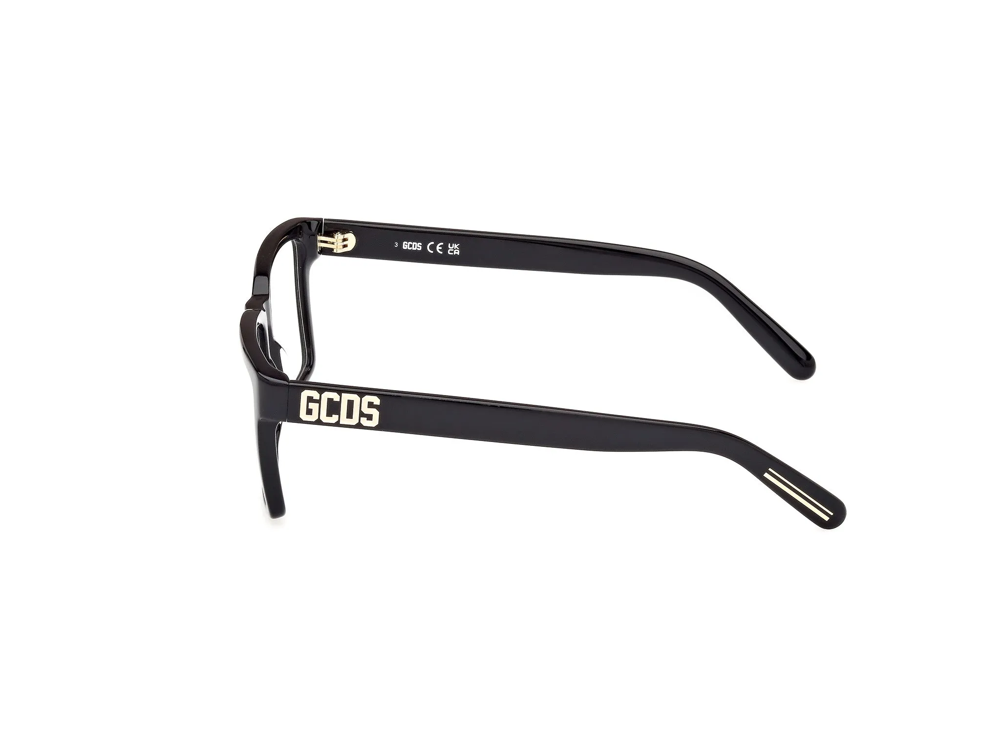 GCDS GD5033 1 Montature da vista Acetato Nero Squadrata Normale - immagine 3