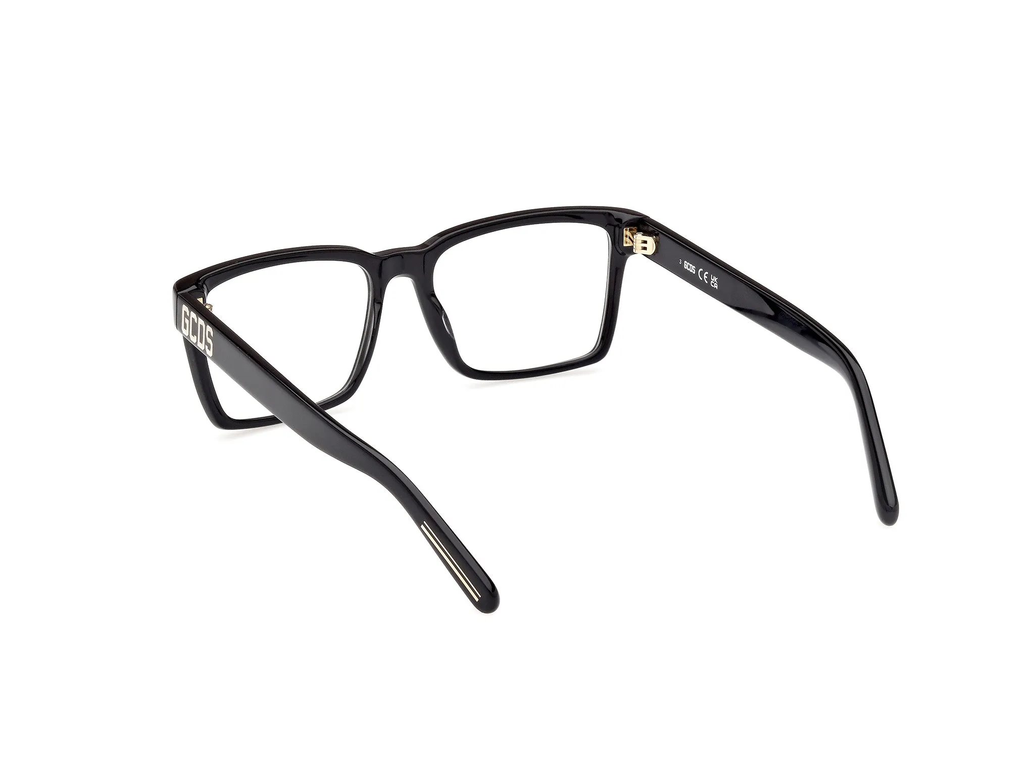 GCDS GD5033 1 Montature da vista Acetato Nero Squadrata Normale - immagine 4