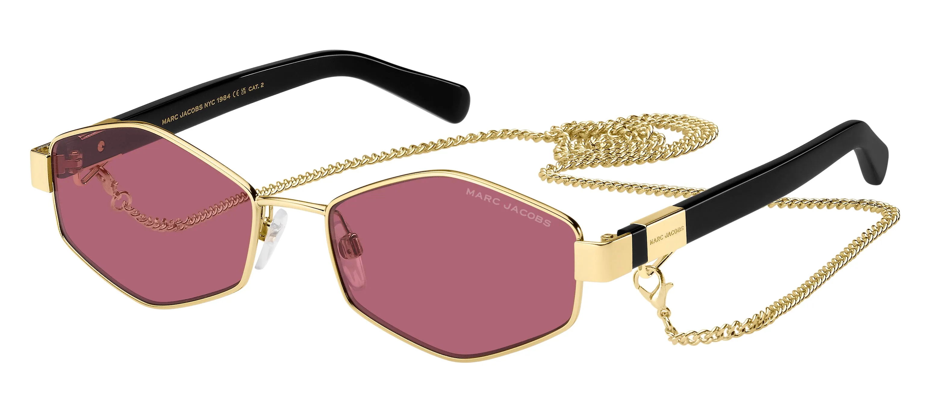 Marc Jacobs Marc Jacobs MARC 496/S Y11/VC Occhiali da sole Rosa Squadrata Antiriflesso - immagine 1