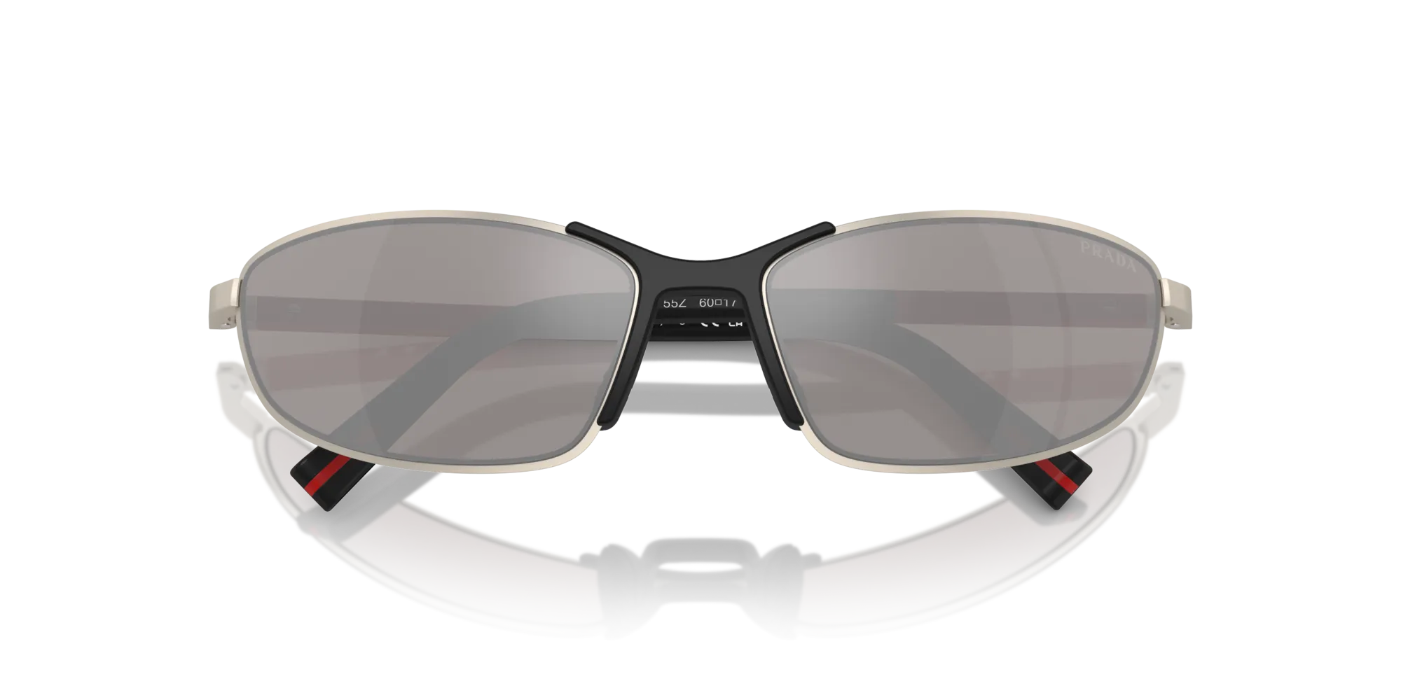 Prada Linea Rossa PS 55ZS 18X80I Occhiali da sole Metallo Marrone Geometrica Normale - immagine 2