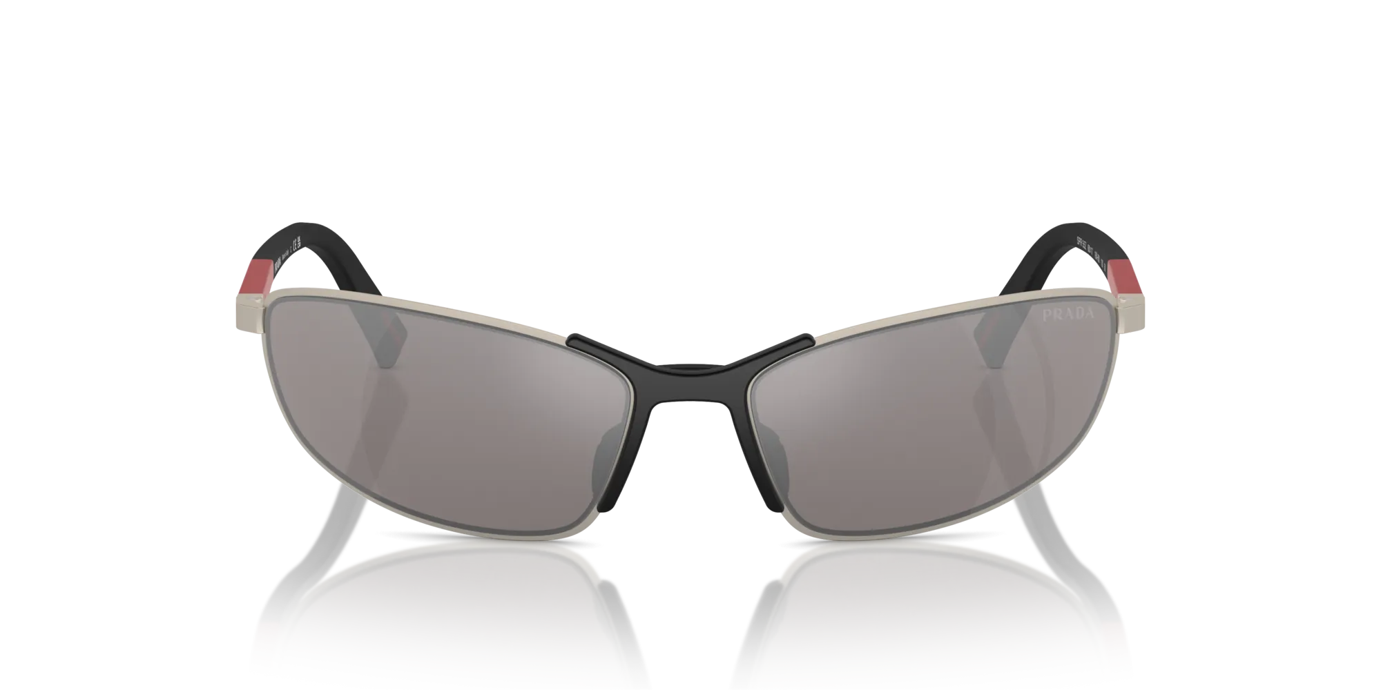 Prada Linea Rossa PS 55ZS 18X80I Occhiali da sole Metallo Marrone Geometrica Normale - immagine 3