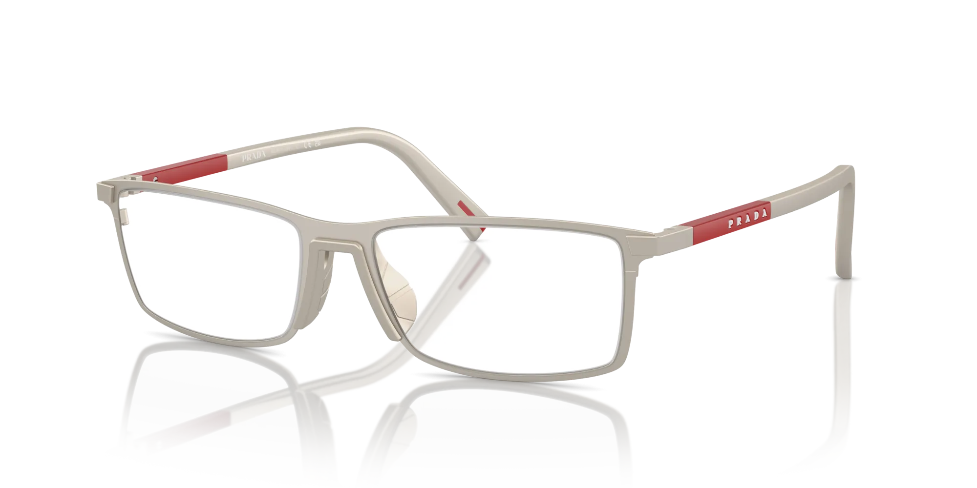 Prada Linea Rossa PS 53QV 18X1O1 Montature da vista Metallo Squadrata Normale - immagine 4