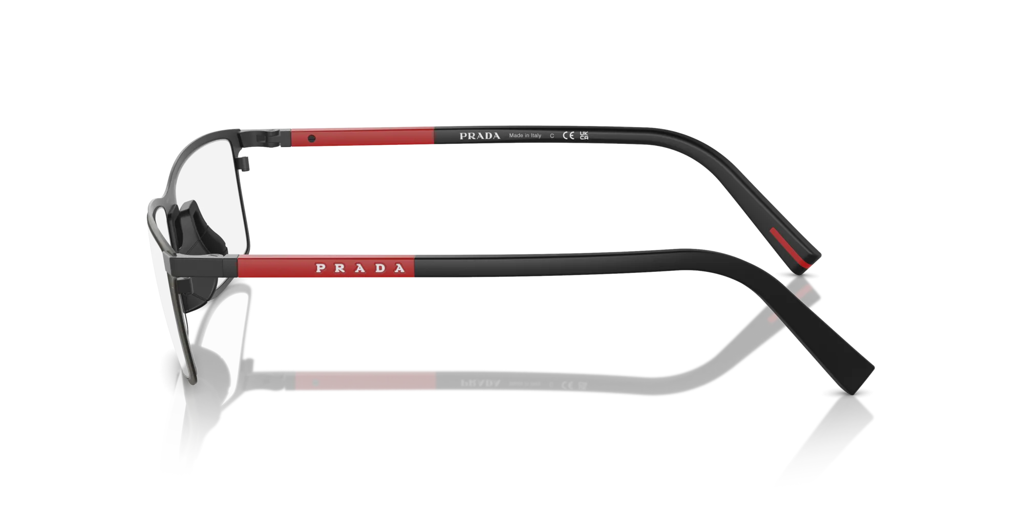 Prada Linea Rossa PS 53QV 06P1O1 Montature da vista Metallo Squadrata Normale - immagine 4