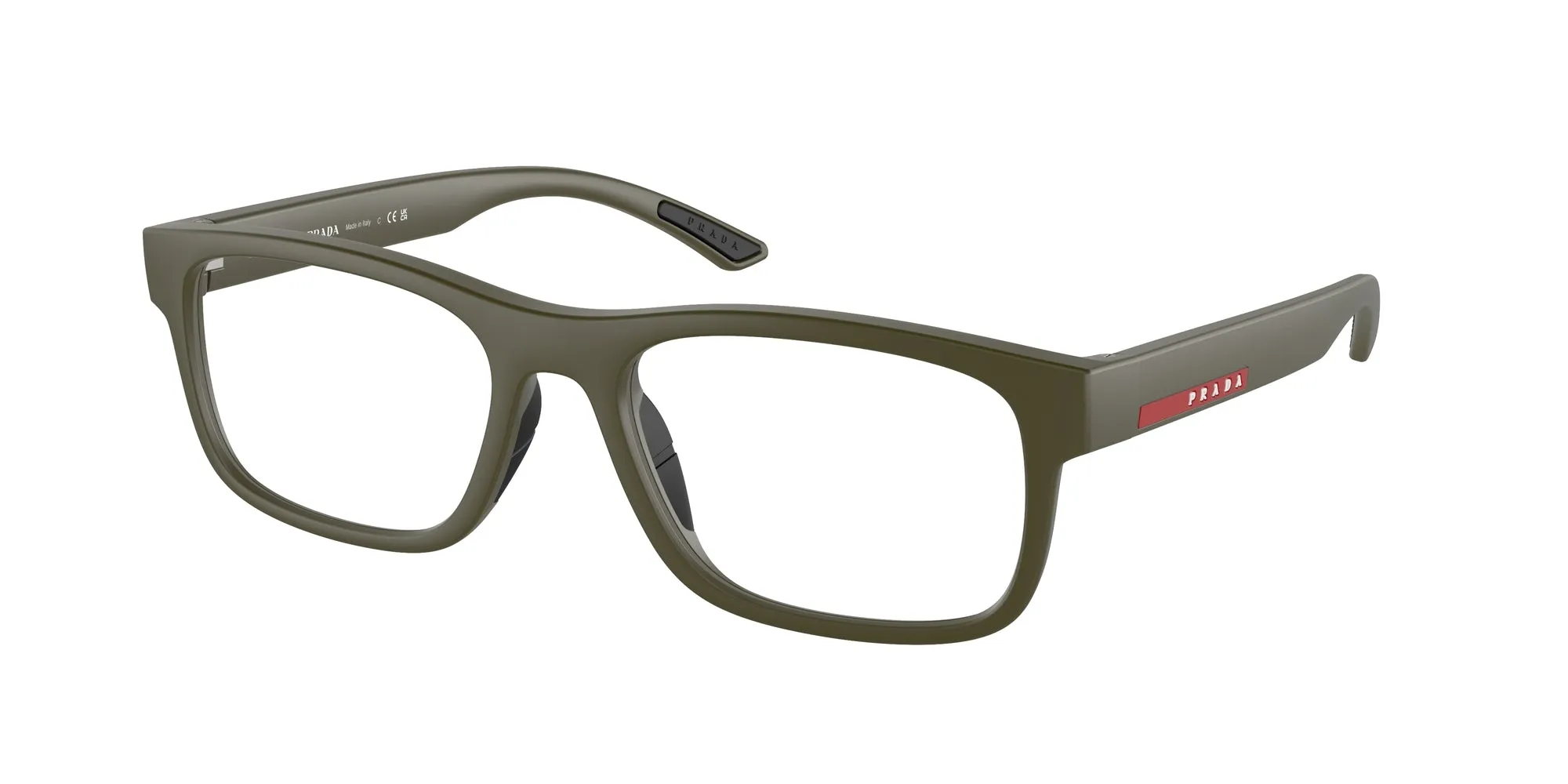 Prada Linea Rossa PS 04QV 15X1O1 Montature da vista Iniettato Trasparente Squadrata Normale - immagine 1