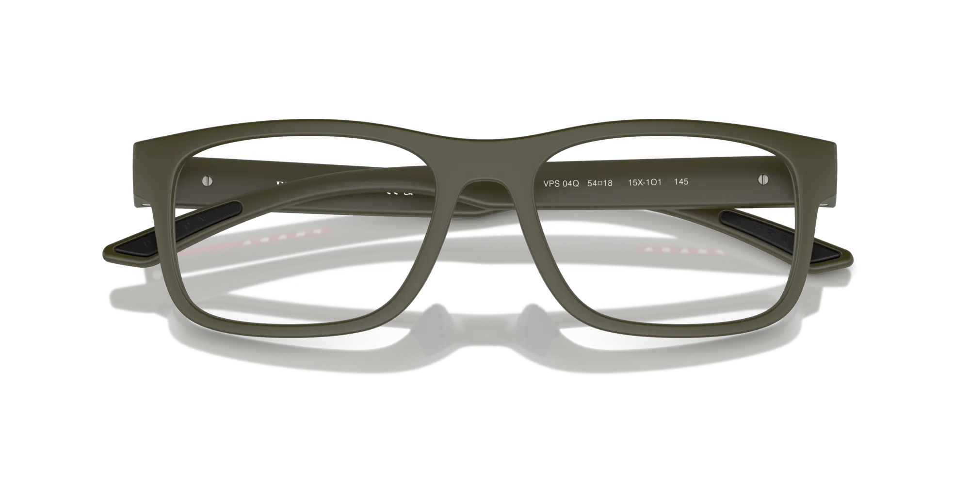 Prada Linea Rossa PS 04QV 15X1O1 Montature da vista Iniettato Trasparente Squadrata Normale - immagine 2