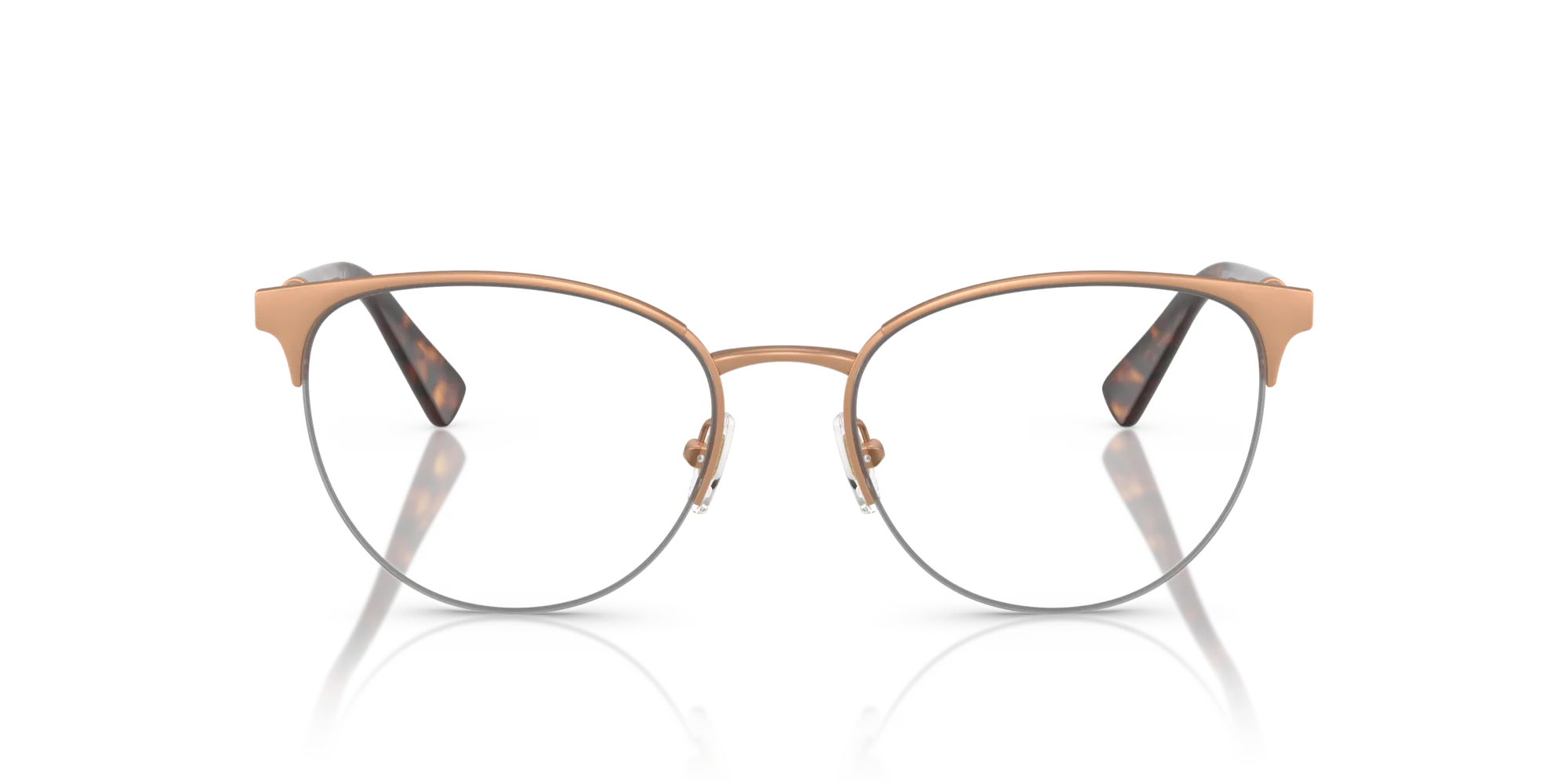 Versace VE1247 1412 Montature da vista Metallo Rosa Trasparente Pantos Normale - immagine 3