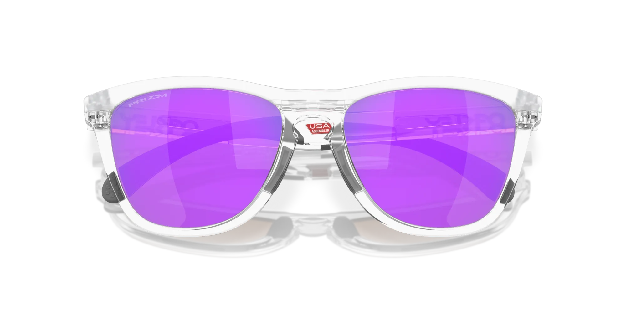 Oakley OO9284 FROGSKINS RANGE 928412 Occhiali da sole O_Matter Trasparente Prizm Violet Rotonda Normale Prizm - immagine 2