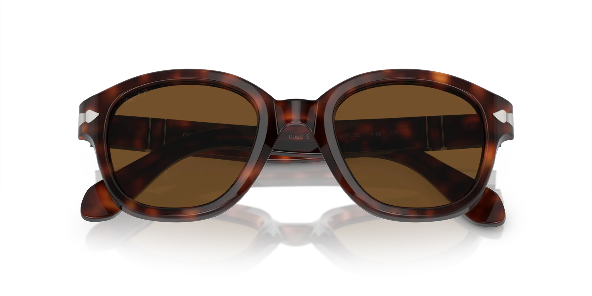 Persol PO0060S 24/57 Occhiali da sole Acetato Tartaruga Pantos Polarizzata - immagine 2