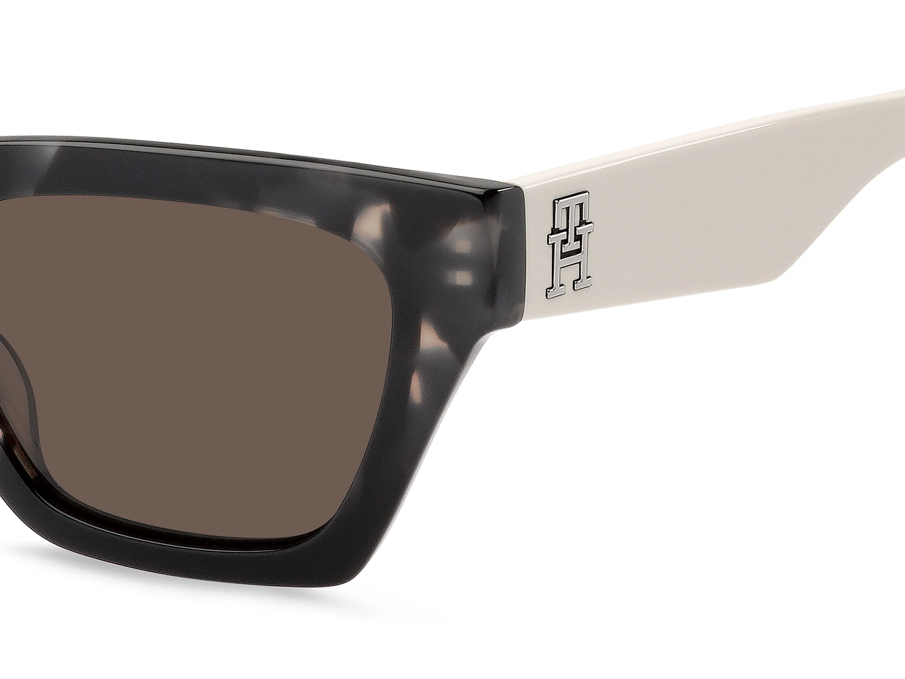 Tommy Hilfiger TH 2101/S TCB/70 Occhiali da sole Acetato Havana Marrone Geometrica - immagine 3