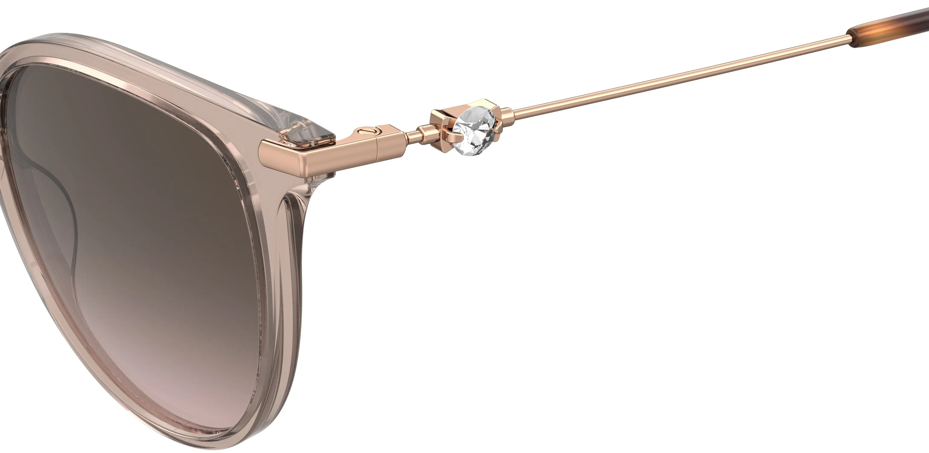 Pierre Cardin P.C. 8528/S 35J/HA Occhiali da sole Acetato Rosa Marrone Farfalla Normale Sfumato - immagine 3