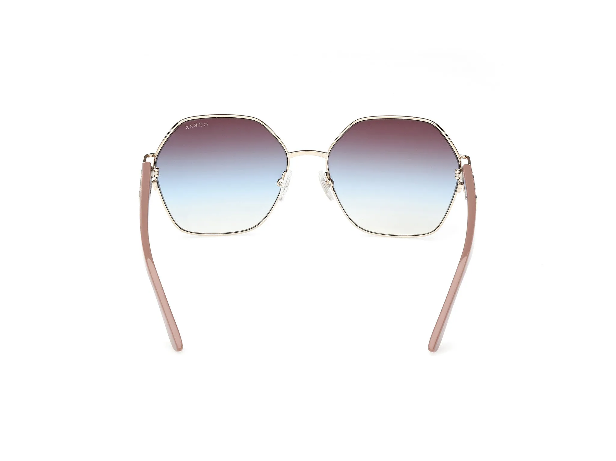 Guess GU7913 33W Occhiali da sole Metallo Oro Blu Geometrica Normale Sfumato - immagine 4