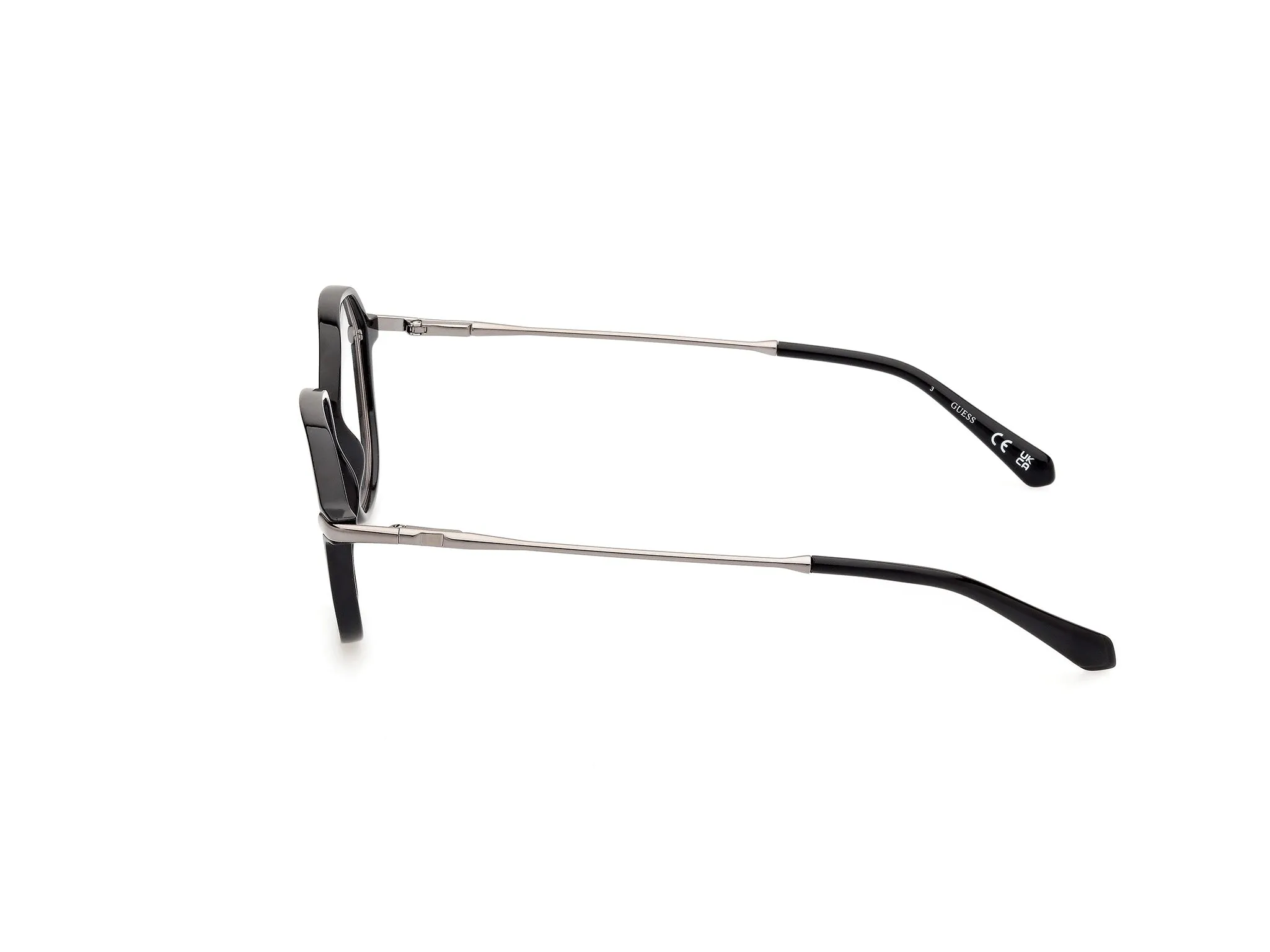Guess GU50098 1 Montature da vista Iniettato Nero Rotonda Normale - immagine 2